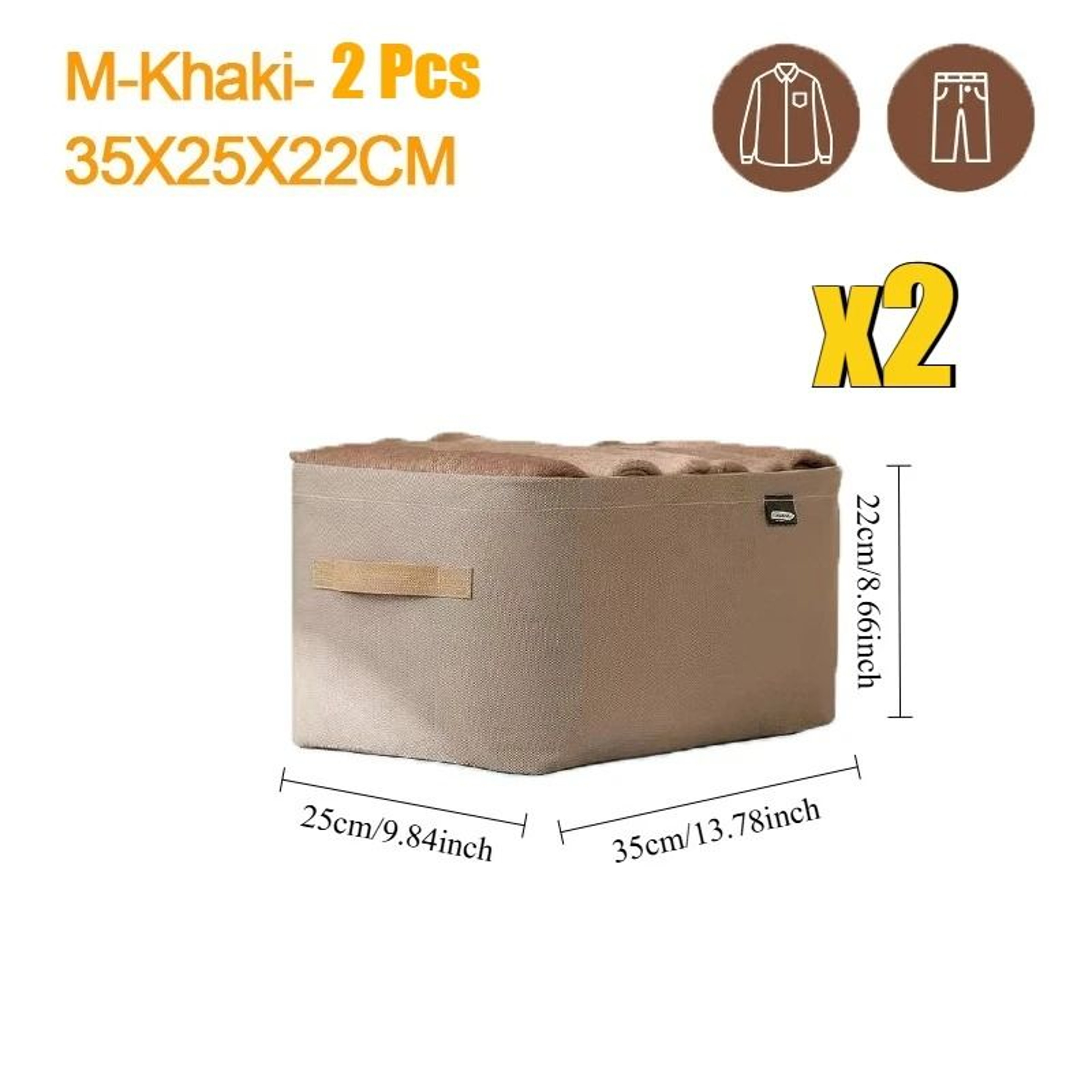 Clothes Storage Bag Foldable Storage Organizer Portable Wardrobe Organizer Box 1