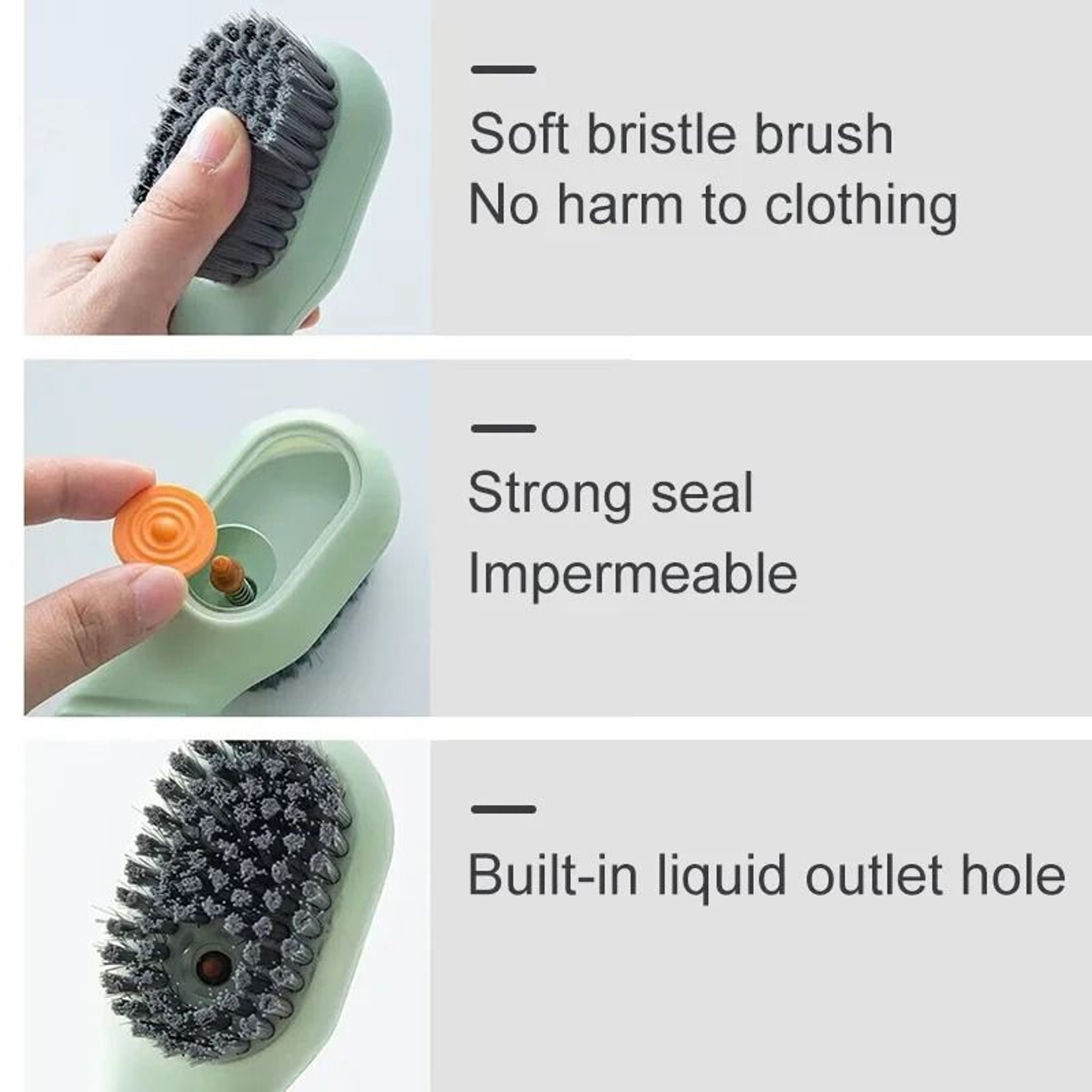 Shoe Cleaning Brush Soap Dispensing Brush Long Handle Scrub Brush For Clothes And Shoes 15