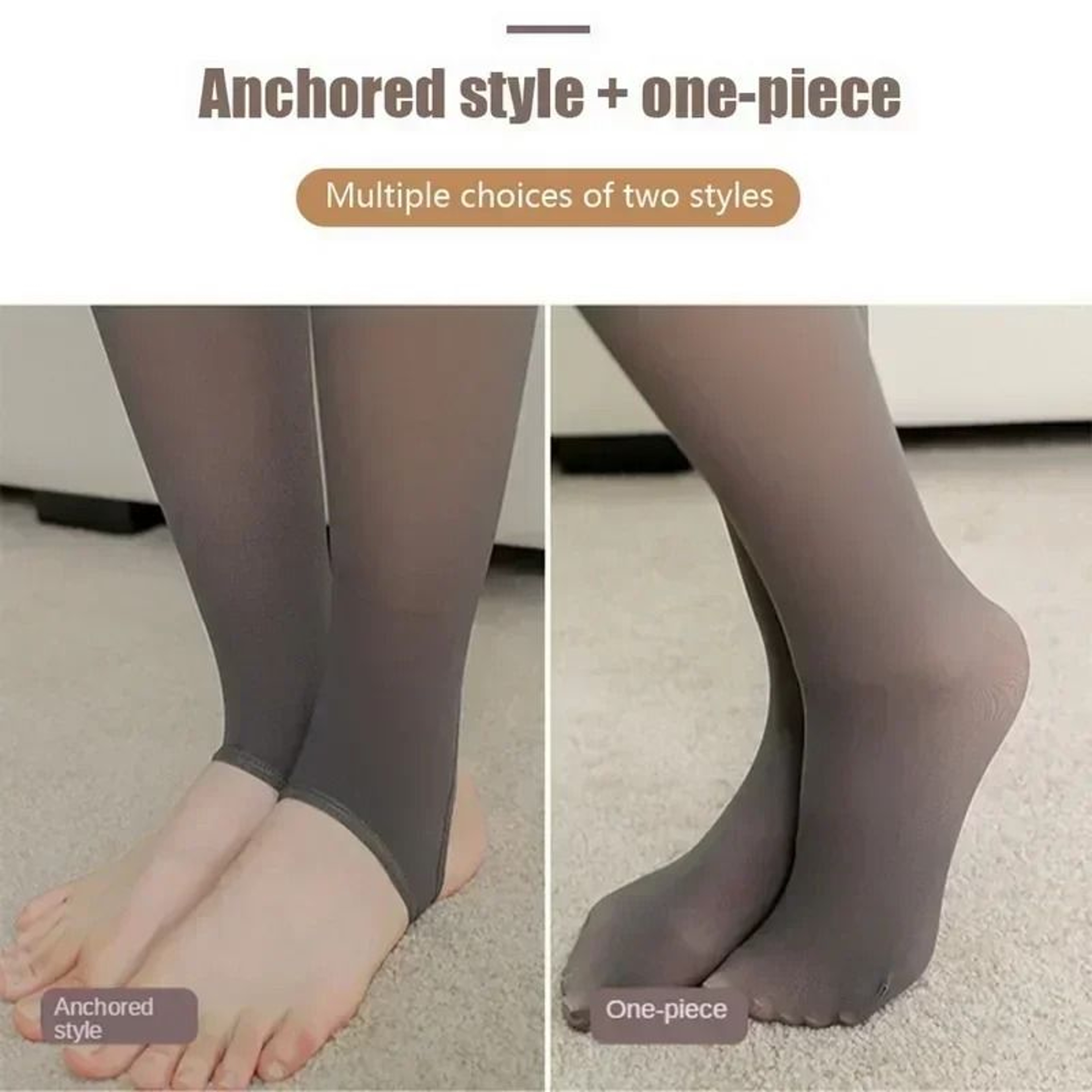 Fake Translucent Fleece Tights Thermal Fleece Pantyhose Winter Warm Stockings Leggings 11
