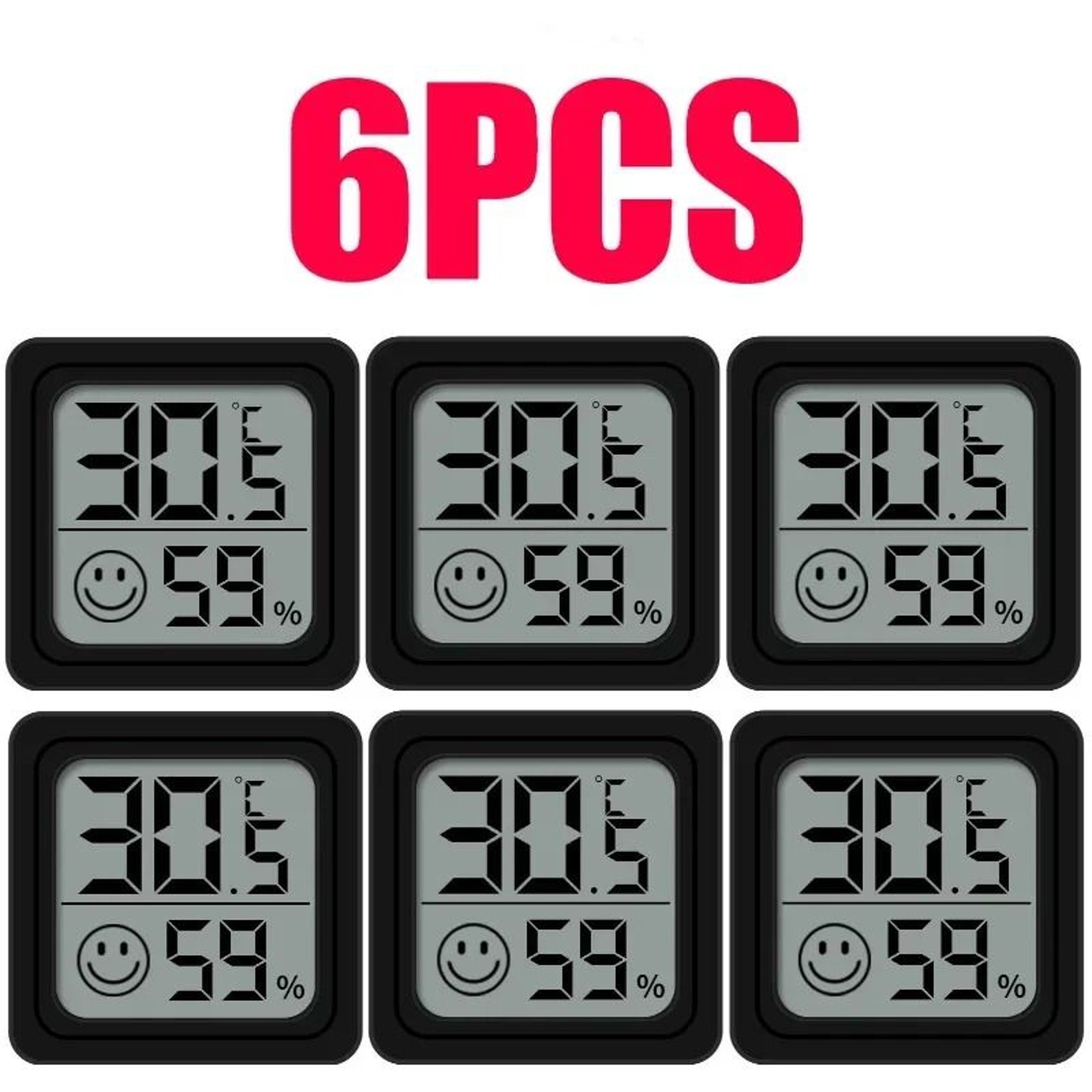 Digital Thermometer Hygrometer Mini LCD Thermometer Indoor Temperature Monitor For Room 8