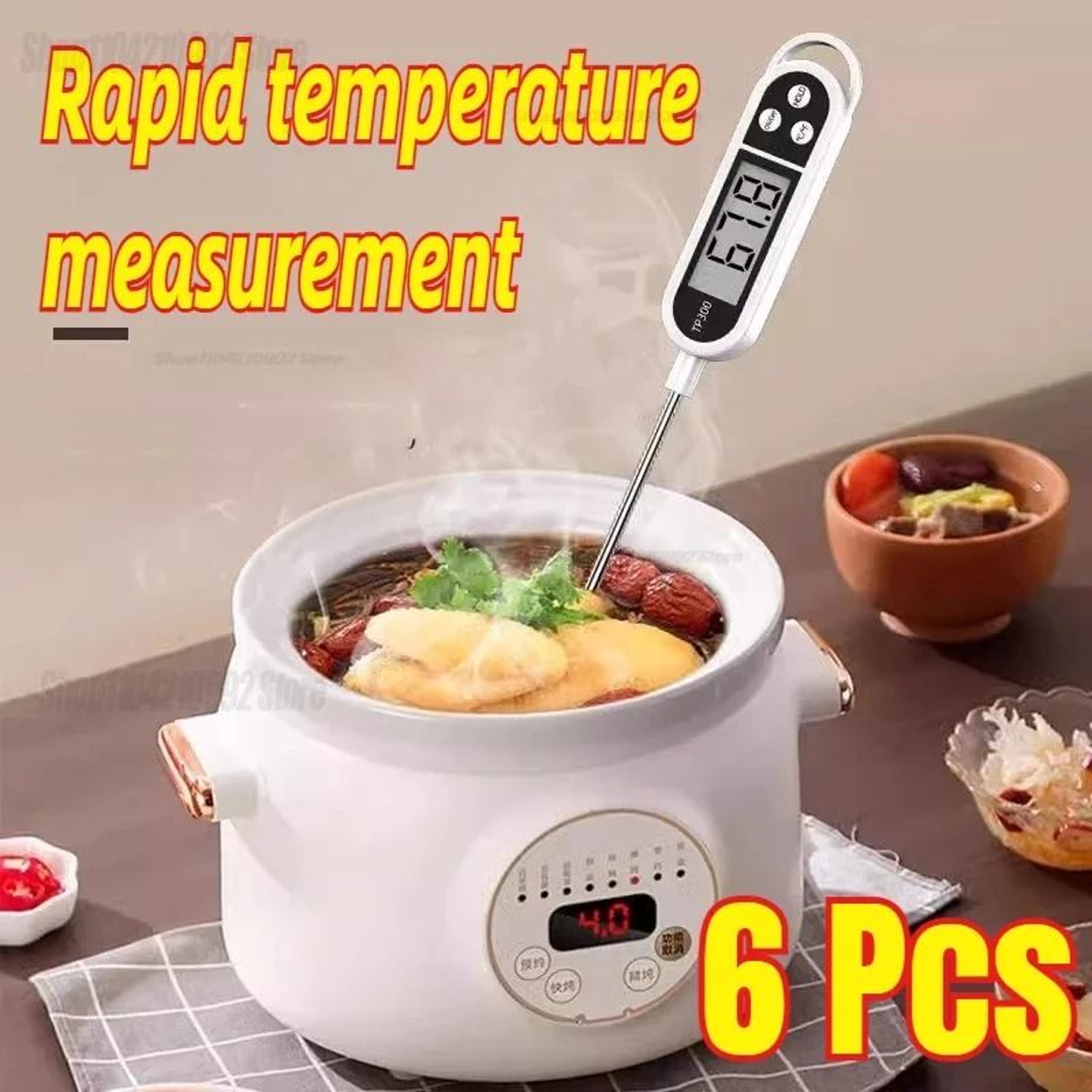 Digital Food Thermometer Kitchen Thermometer Probe Instant Read BBQ Meat Thermometer 9
