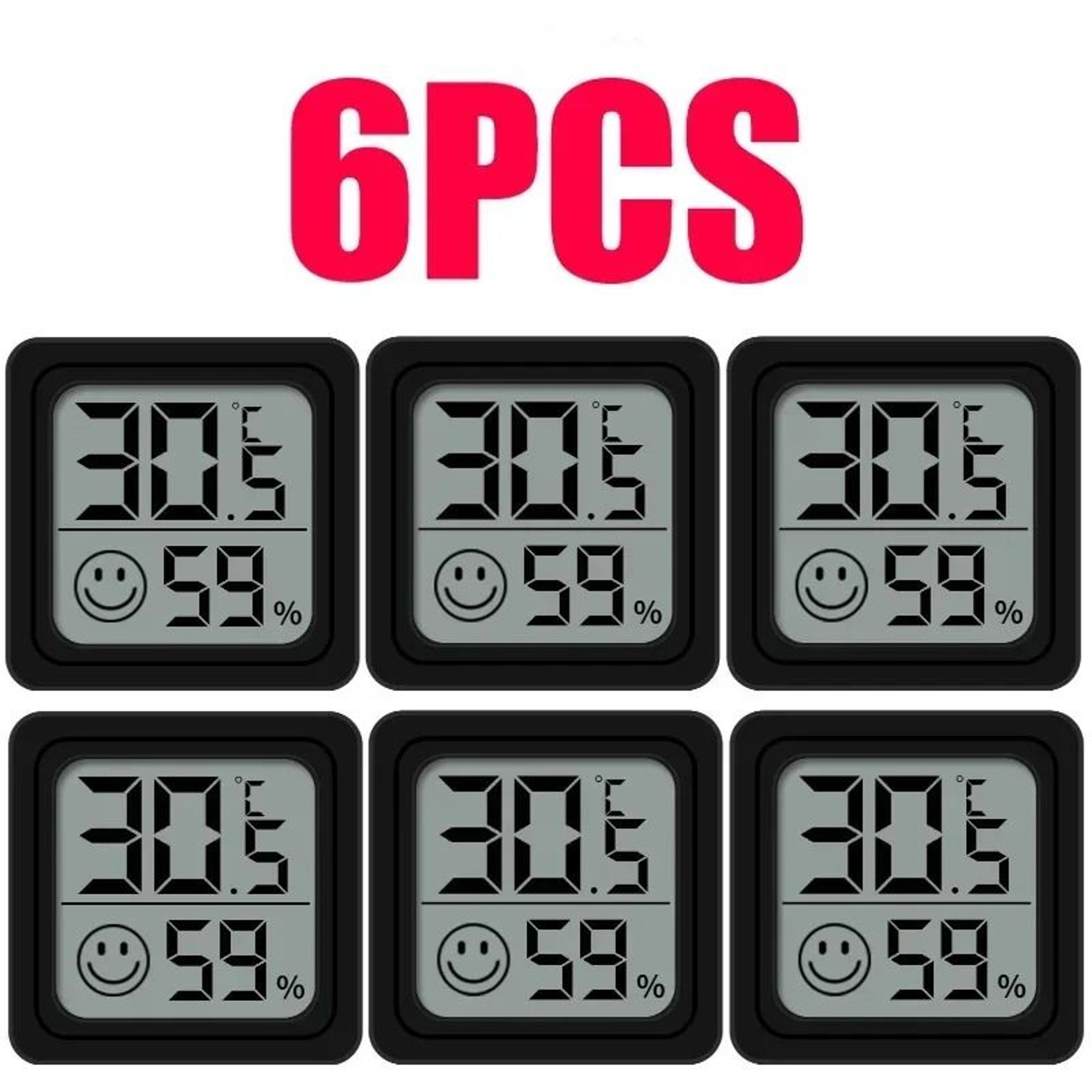 Digital Thermometer Hygrometer Mini LCD Indoor Temperature Monitor Room Humidity Meter 8