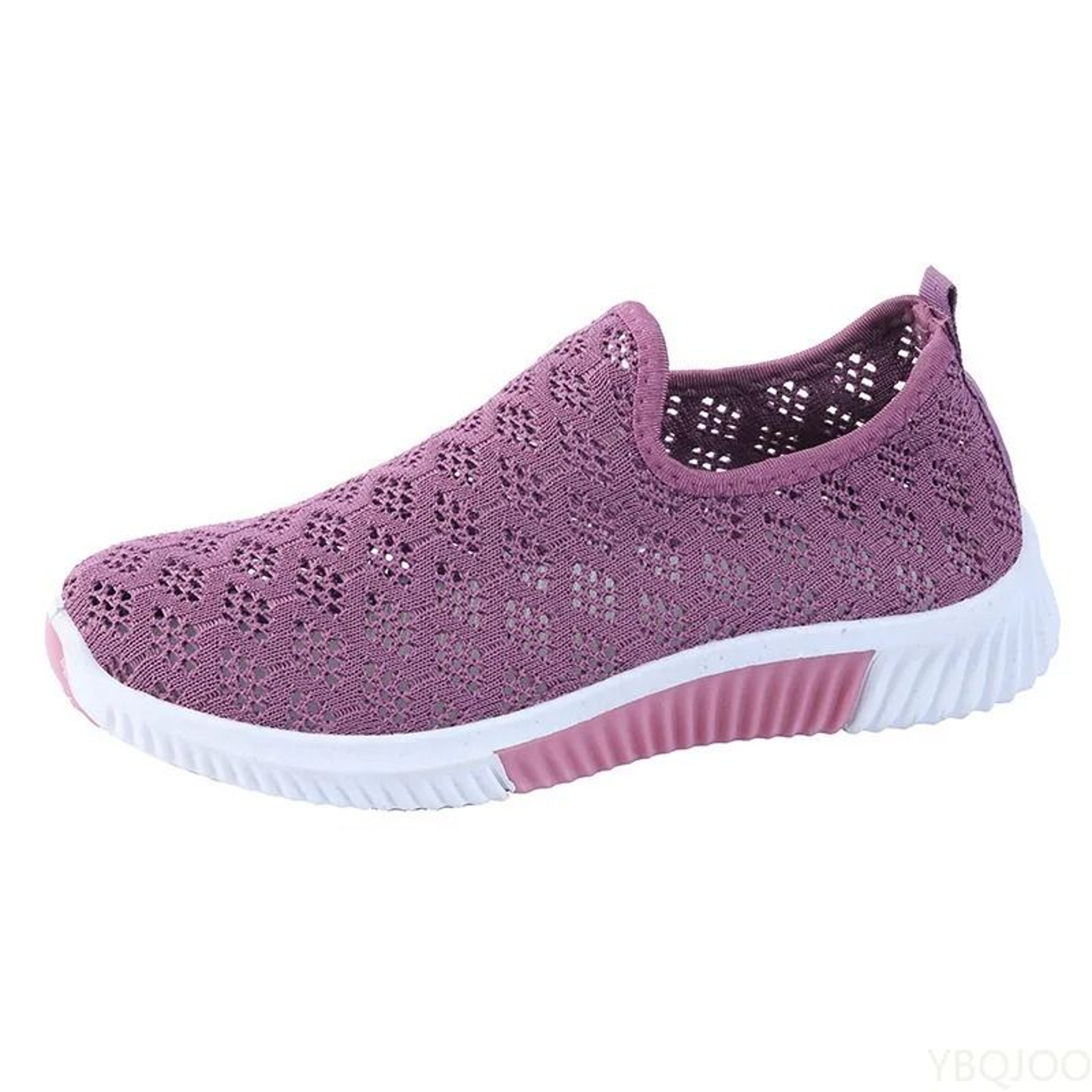 Womens Mesh Sneakers Breathable Casual Shoes Lightweight Soft Sole Walking Flats 0