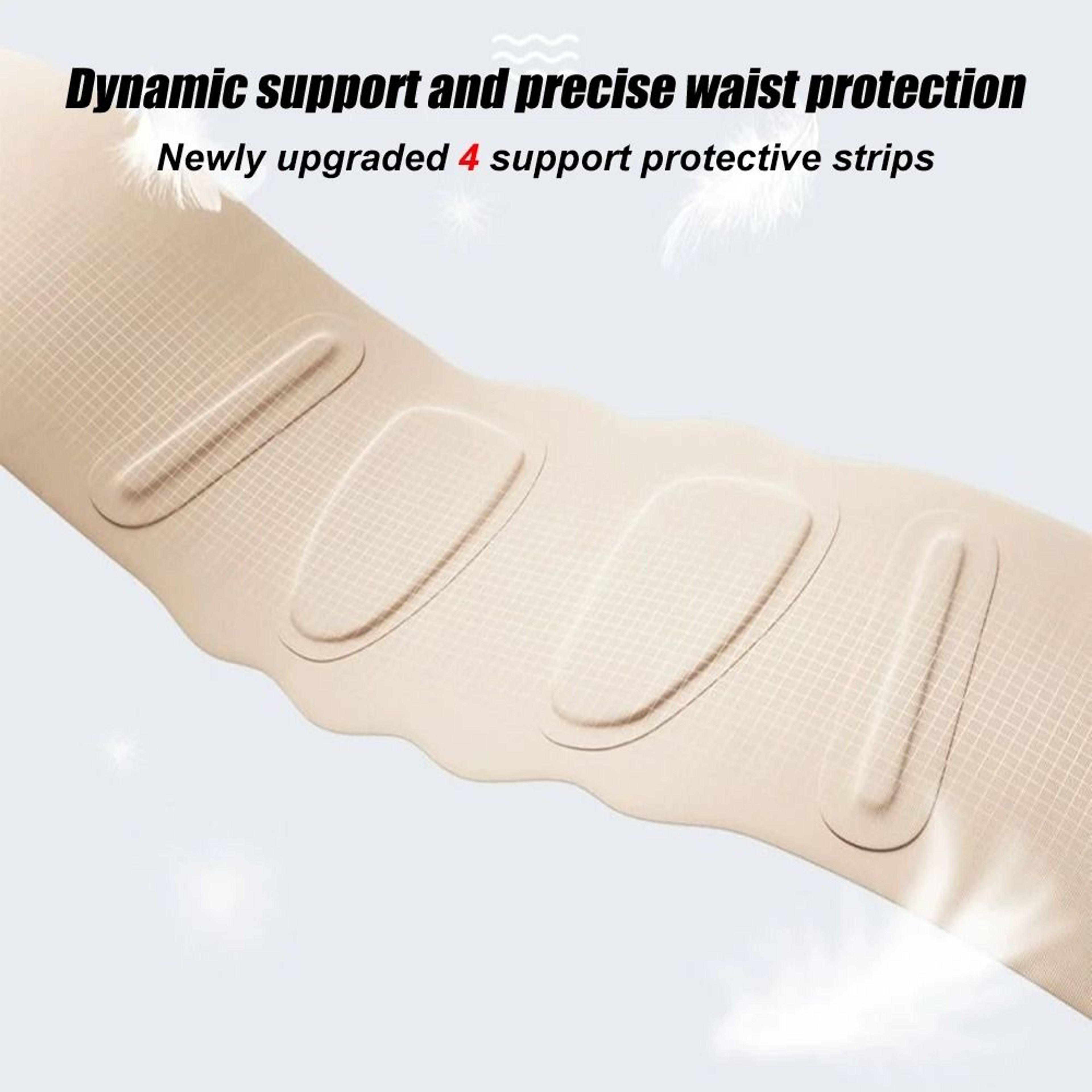 Breathable Lumbar Support Belt Thin Waist Support Belt Lower Back Brace Unisex 6