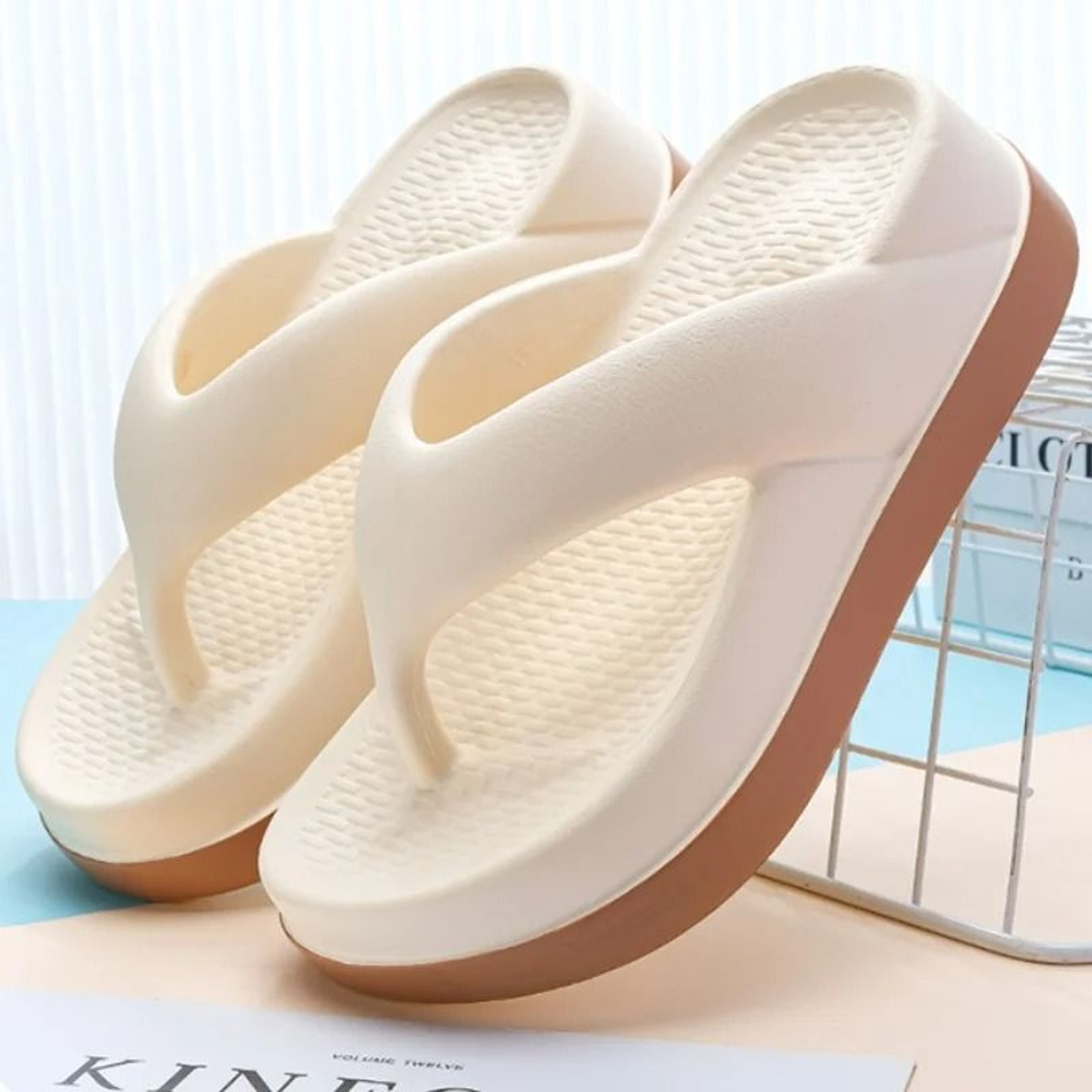 Platform Flip Flops Womens Casual Sandals Non Slip Outdoor Slide Slippers Summer Shoes 5