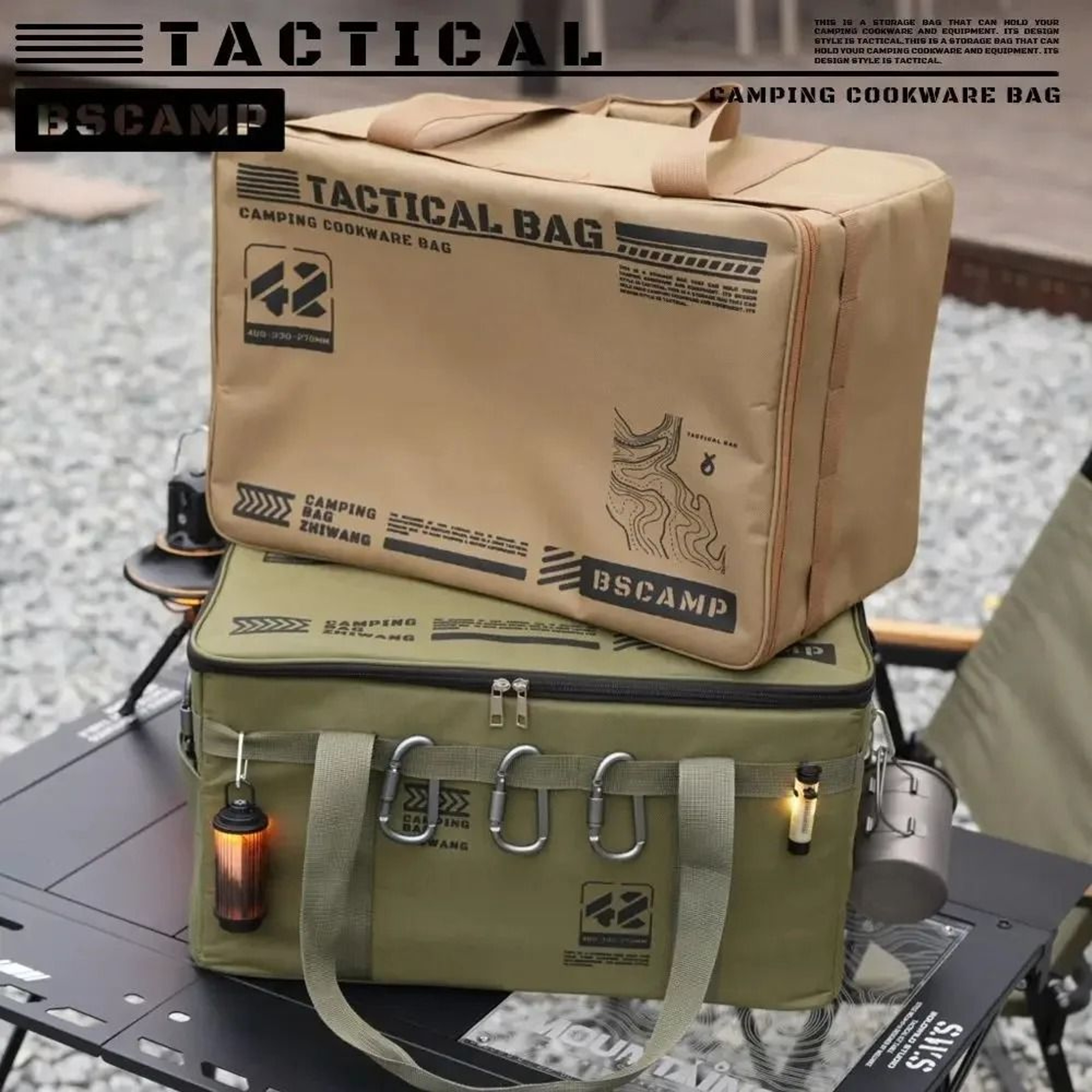 Folding Storage Box Waterproof Camping Storage Portable Outdoor Gear Organizer Bag 8