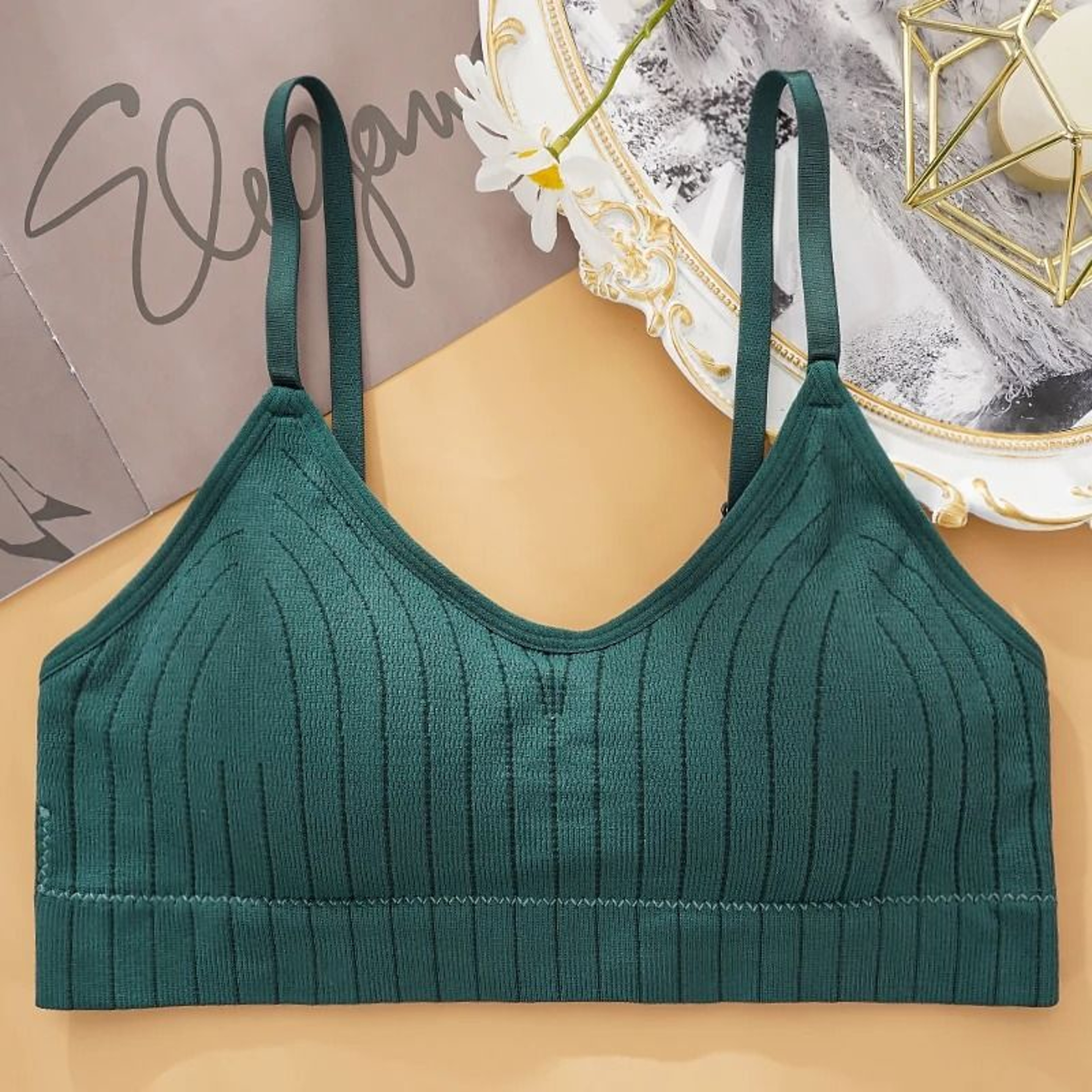 Seamless Wireless Bralette Padded Sleep Bra With U Back Support 8