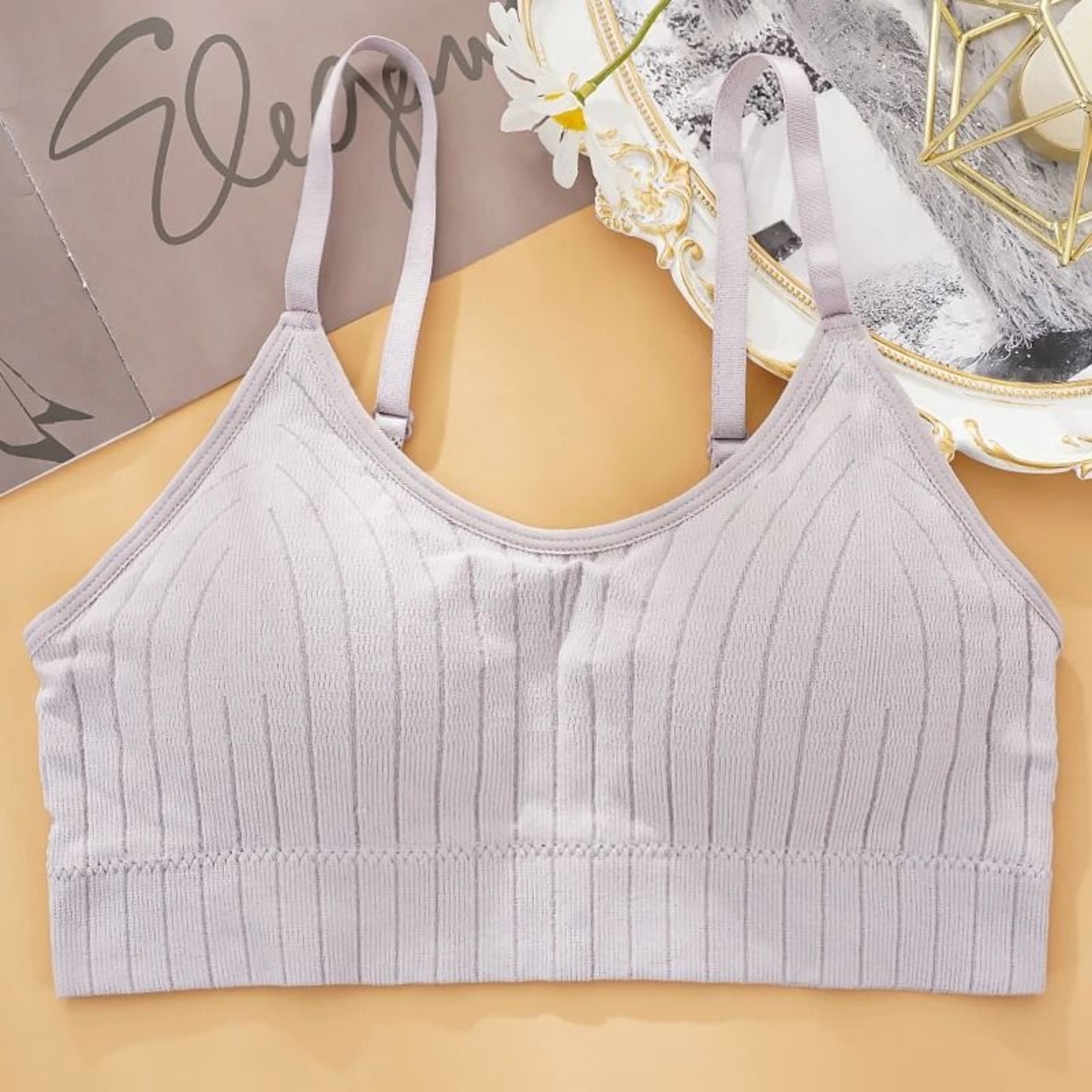 Seamless Wireless Bralette Padded Sleep Bra With U Back Support 5