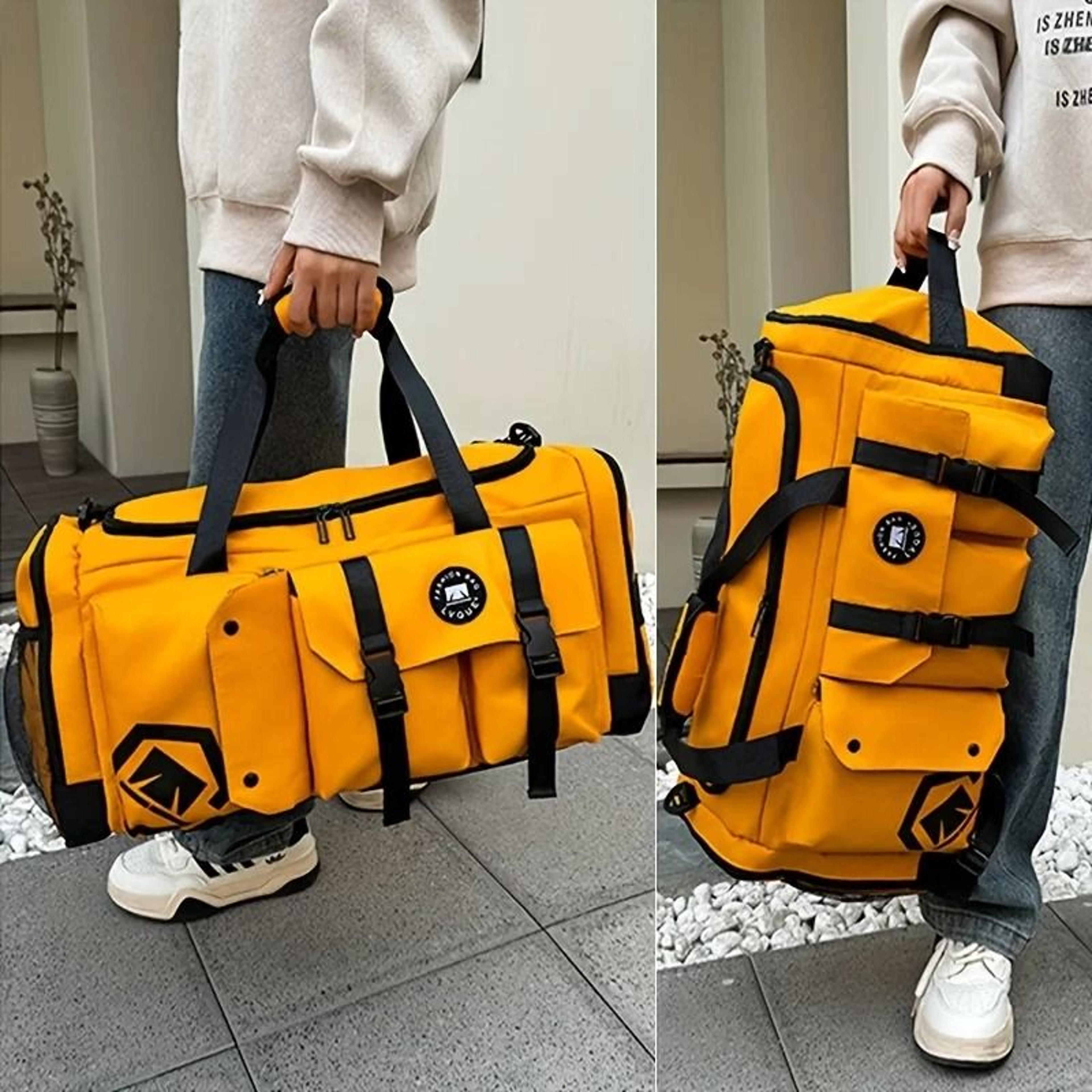 Large Travel Backpack Wet Dry Separation Gym Backpack With Shoe Compartment 9