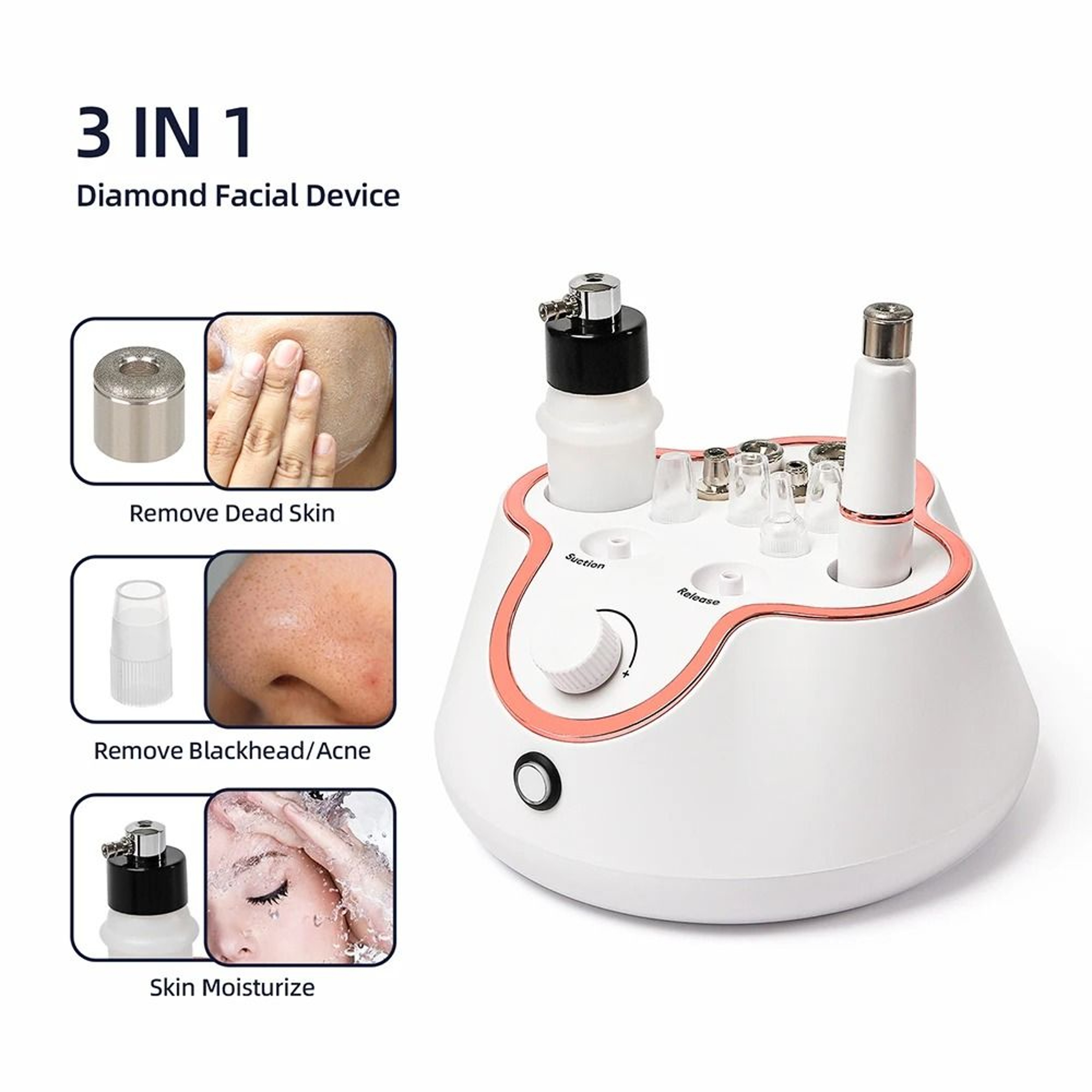 Diamond Microdermabrasion Machine Home Use Facial Peeling Deep Cleaning Device 11