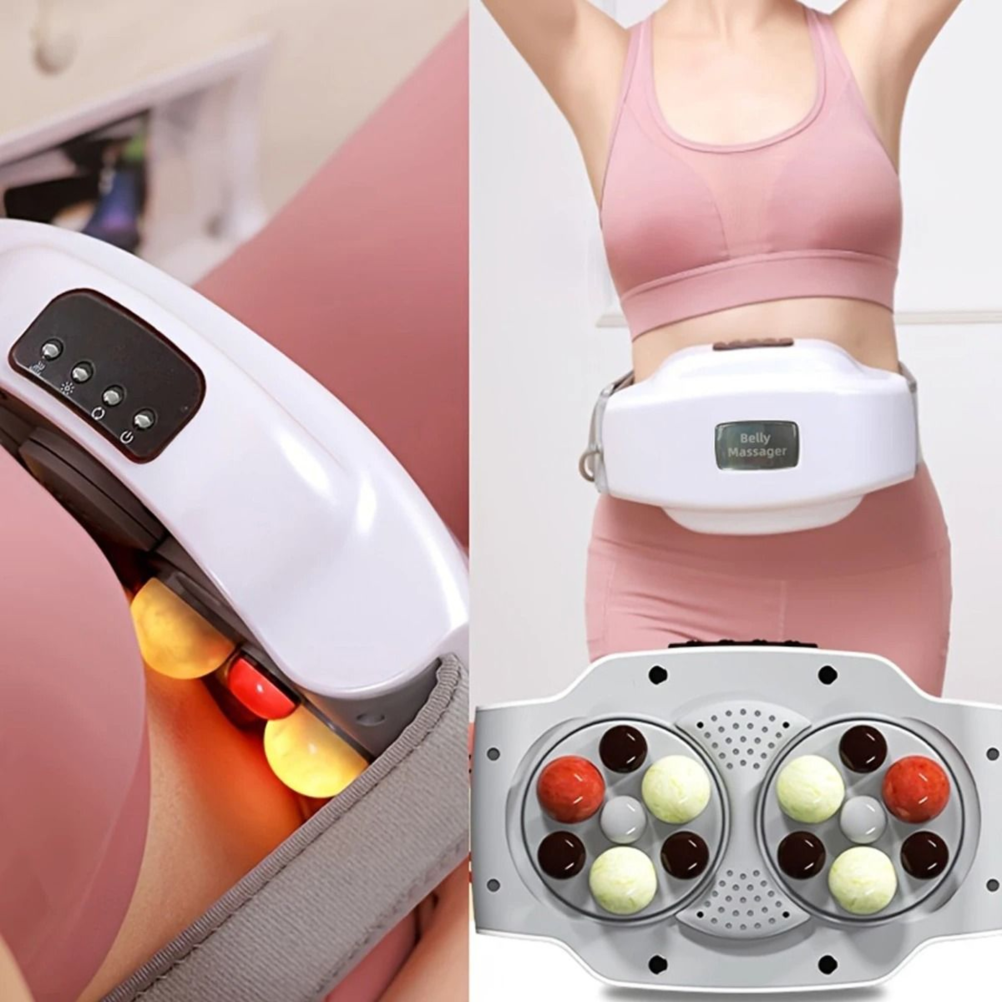 Electric Abdominal Massager Stomach Massager Belly Massage Device Waist Comfort Belt 0