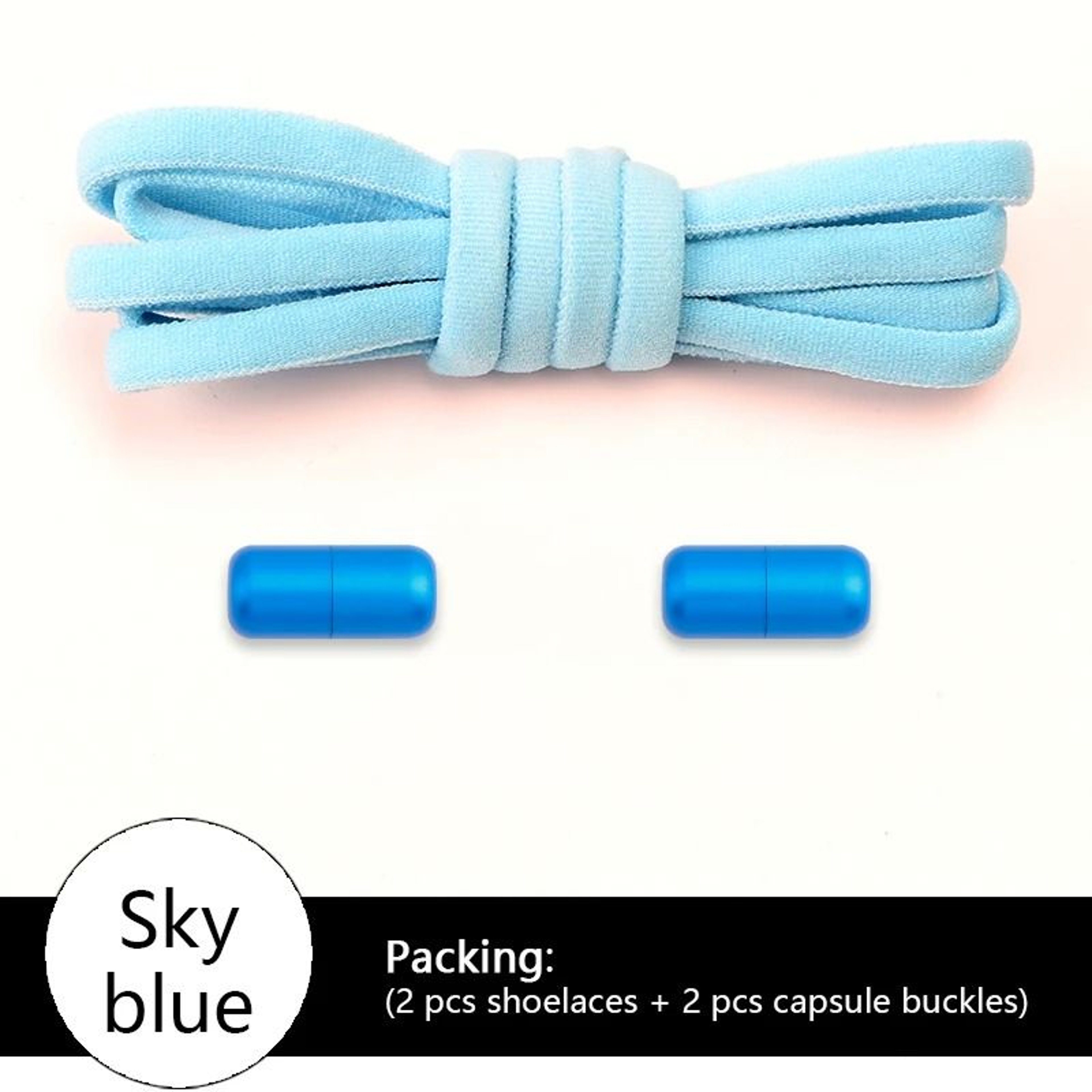 Elastic No Tie Shoelaces For Sneakers Colorful Round Shoe Laces For Kids And Adults 2