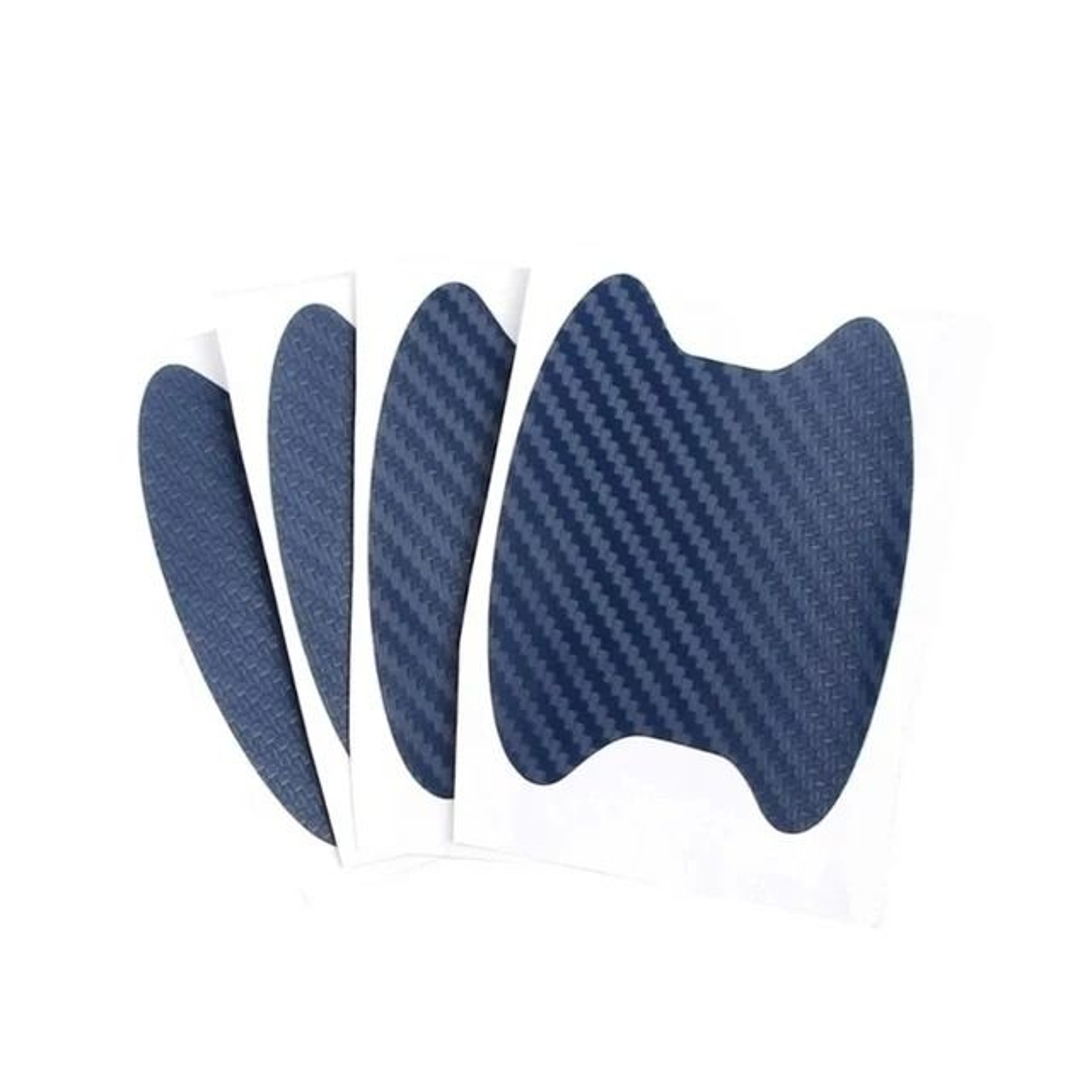 Carbon Fiber Car Door Handle Protector Sticker Set Scratch Resistant Car Handle Film 4pcs 7