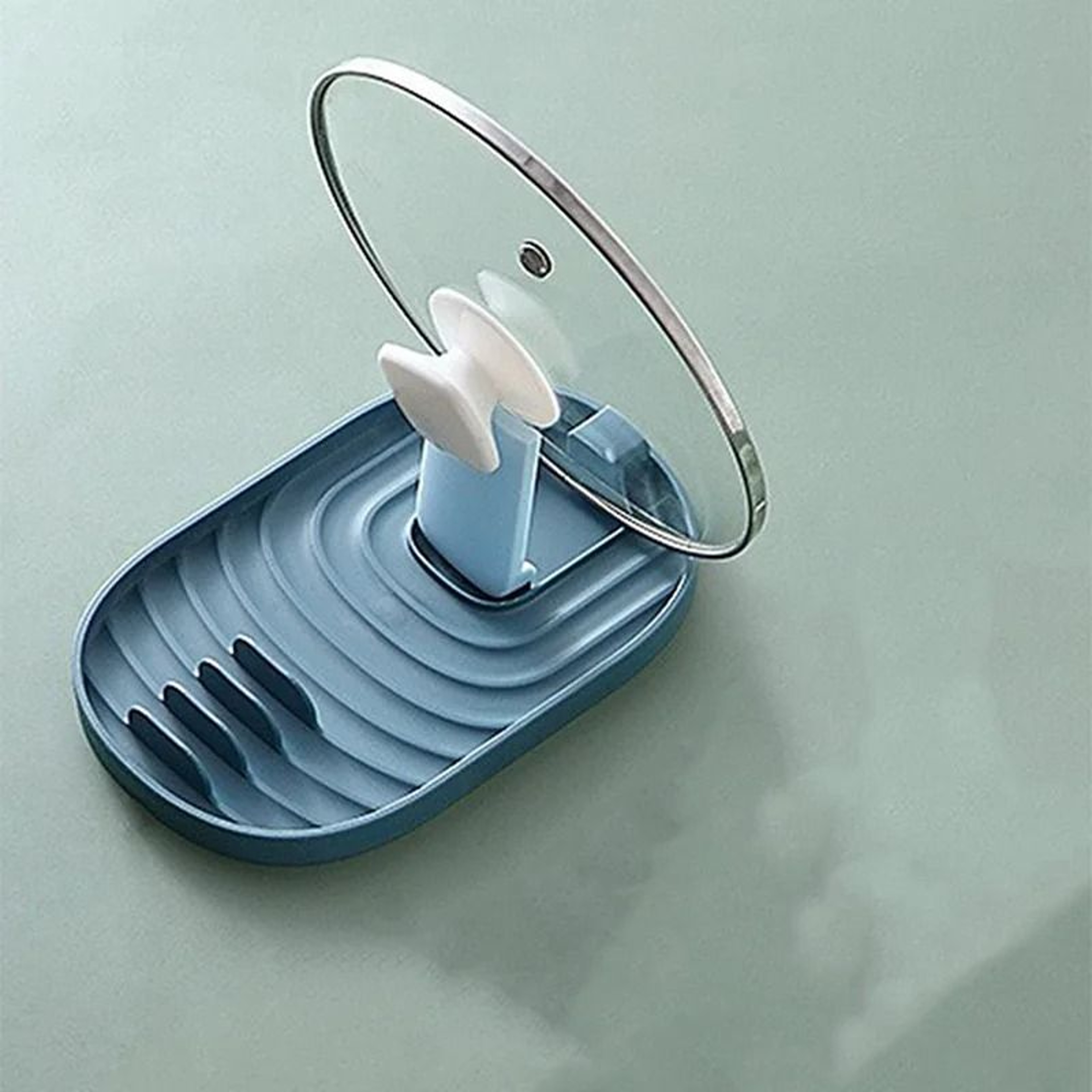 Foldable Pot Lid Holder Kitchen Utensil Rack Nordic Style Spoon Rest Organizer 5