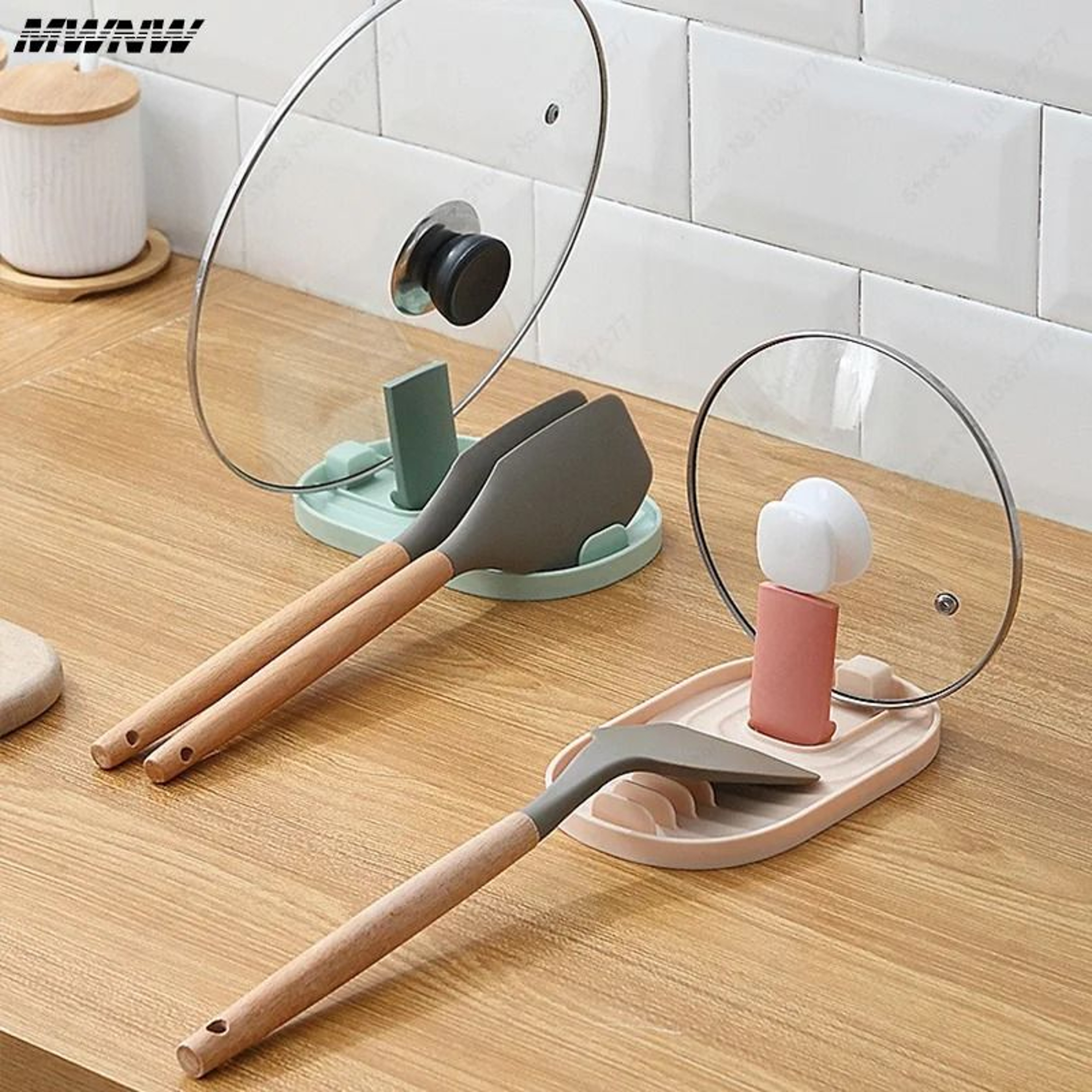 Foldable Pot Lid Holder Kitchen Utensil Rack Nordic Style Spoon Rest Organizer 7