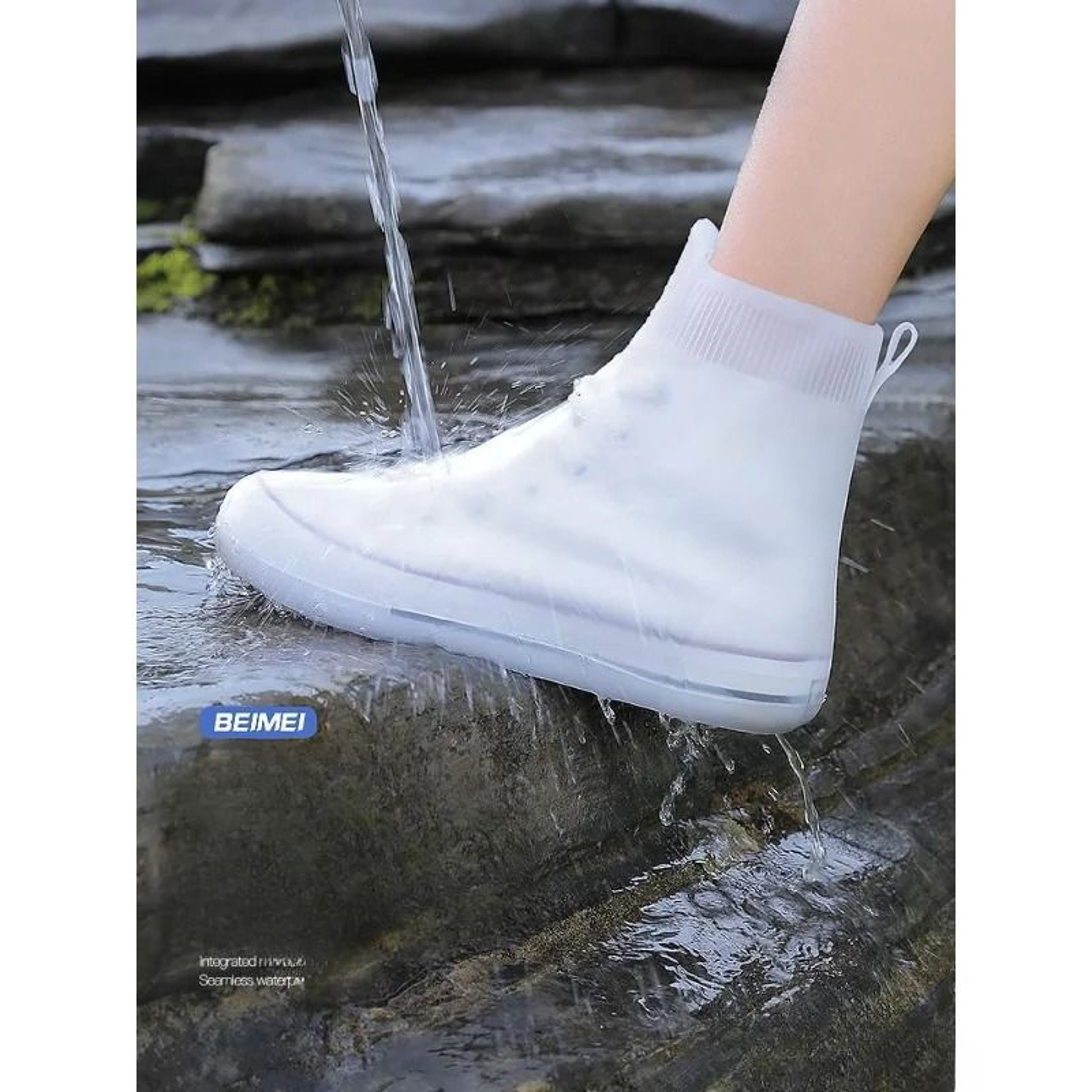 Waterproof Silicone Shoe Covers Reusable Non Slip Rain Protection Overshoes 5
