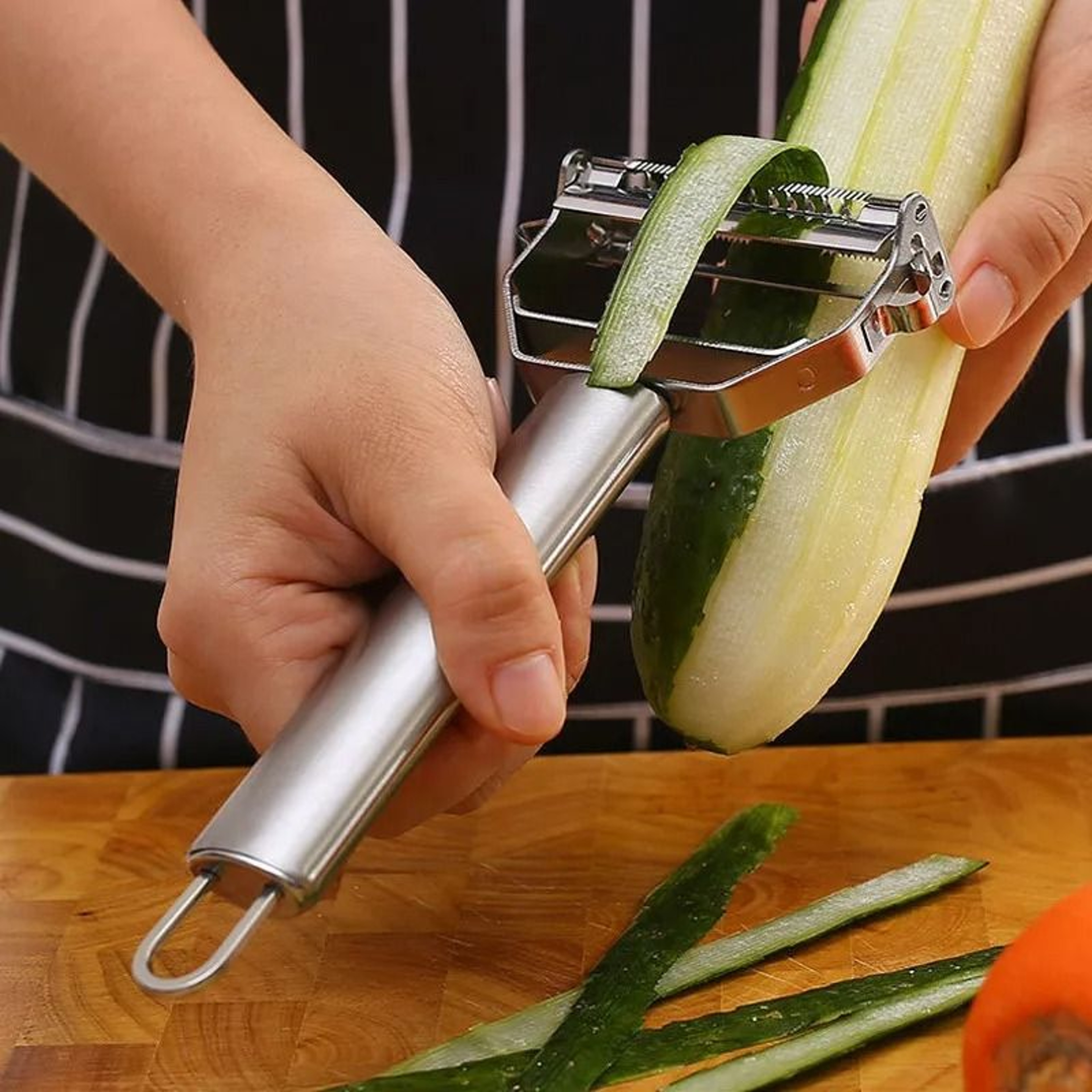 Stainless Steel Vegetable Peeler Double Head Fruit And Vegetable Peeler Kitchen Tool 5