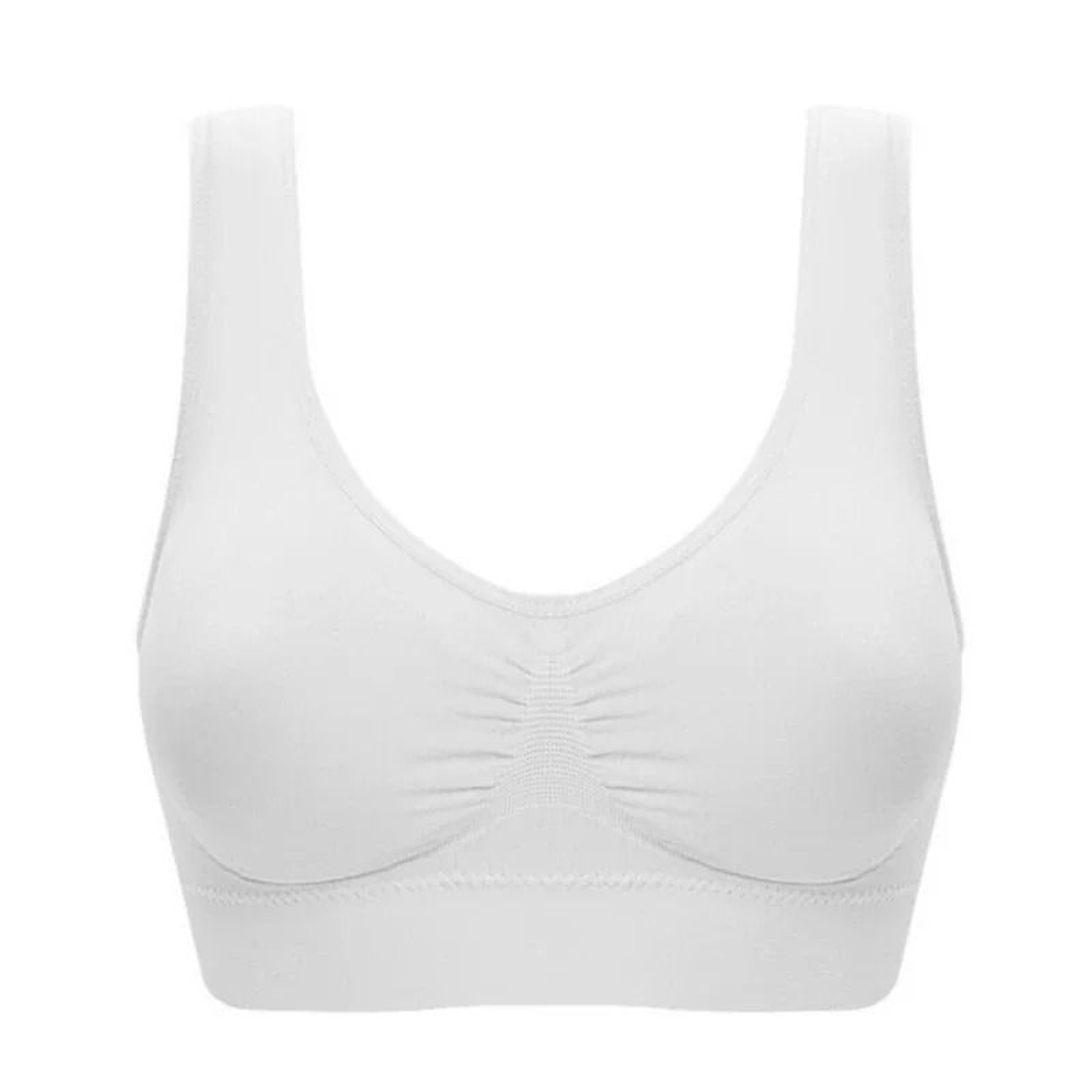 Seamless No Pad Sports Bra Breathable Workout Bralette For Yoga Running Fitness 6