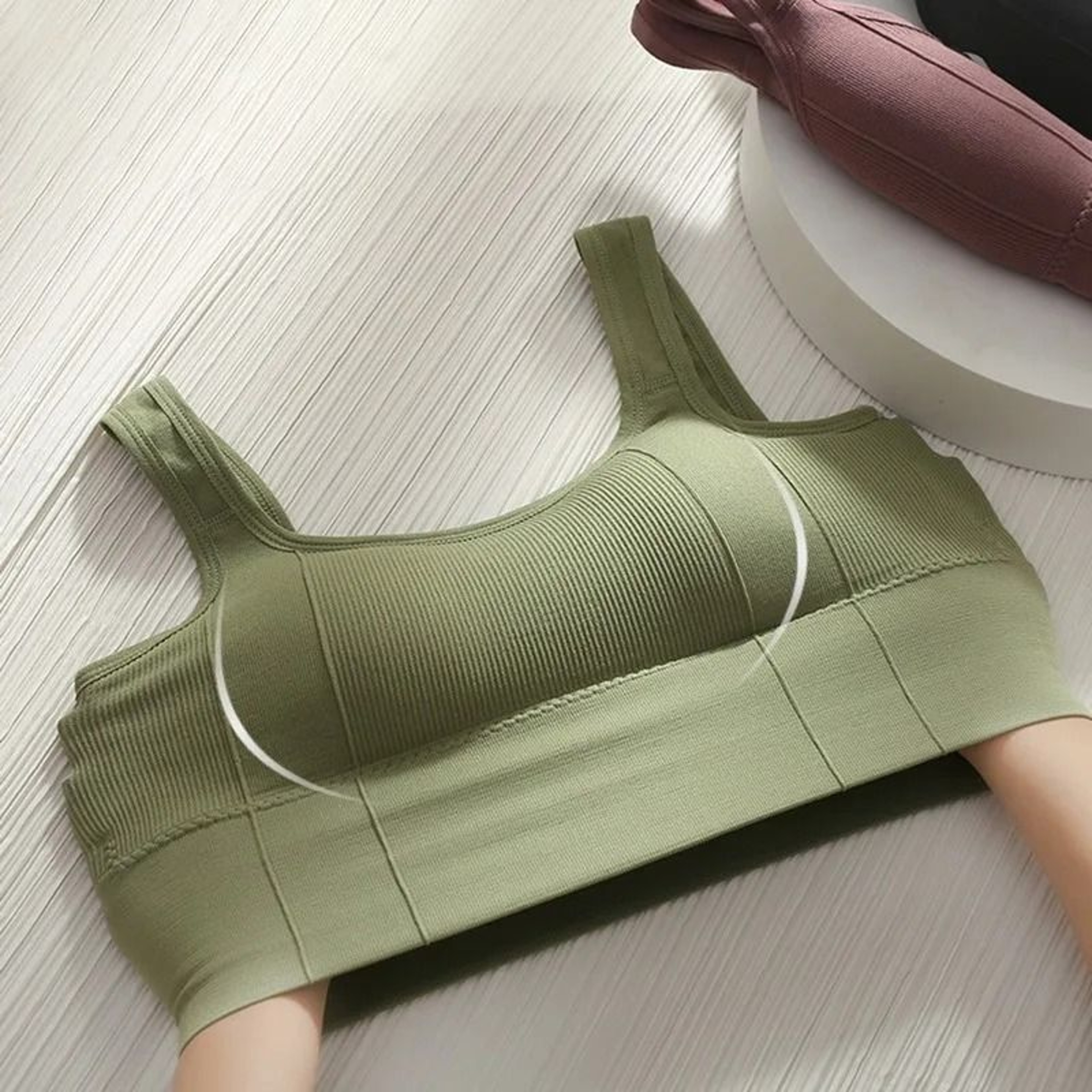 Breathable Sports Bra Seamless Yoga Bra Shockproof Push Up Gym Workout Crop Top 12