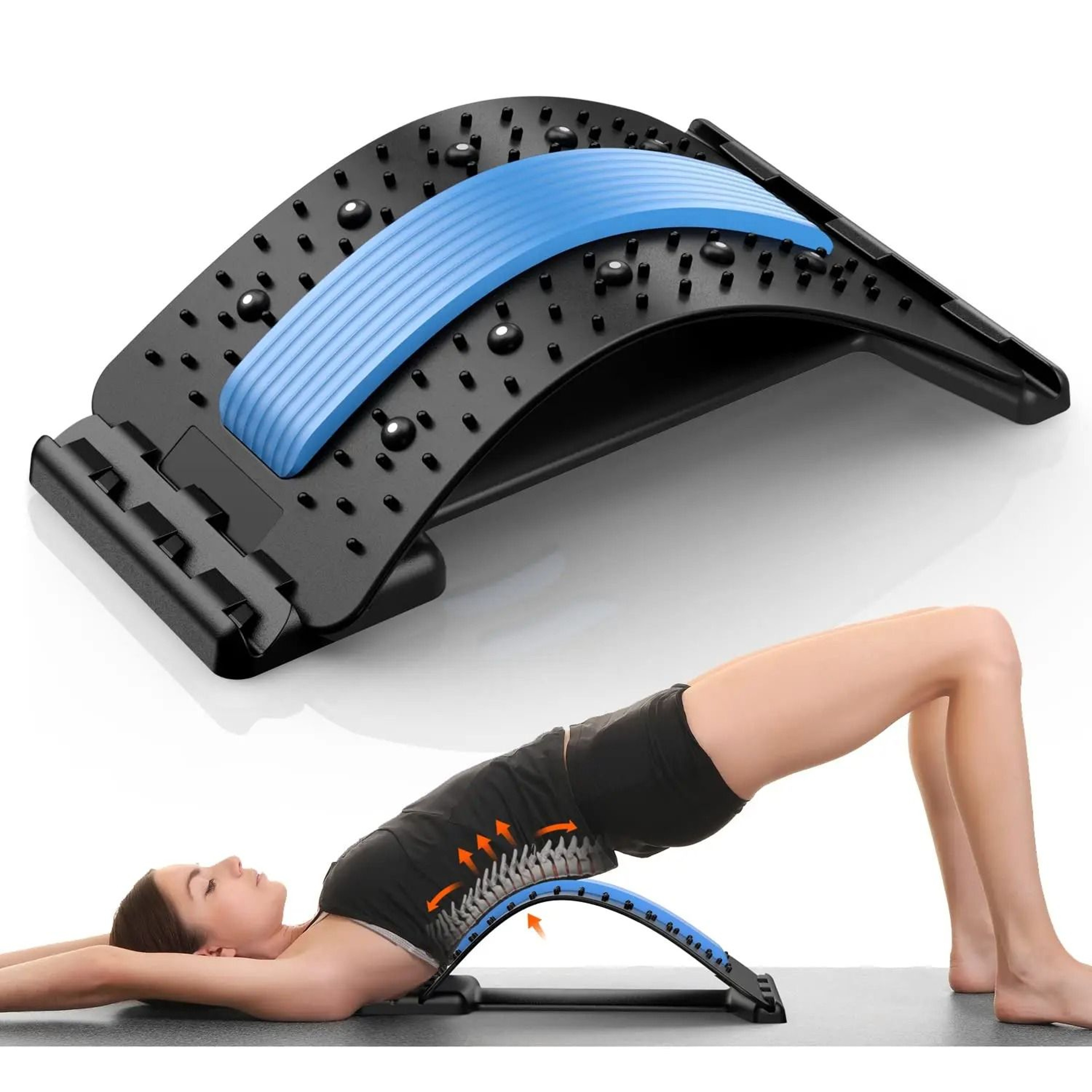 Back Stretcher For Back Pain Relief Multi Level Spine Decompression Support Board 7