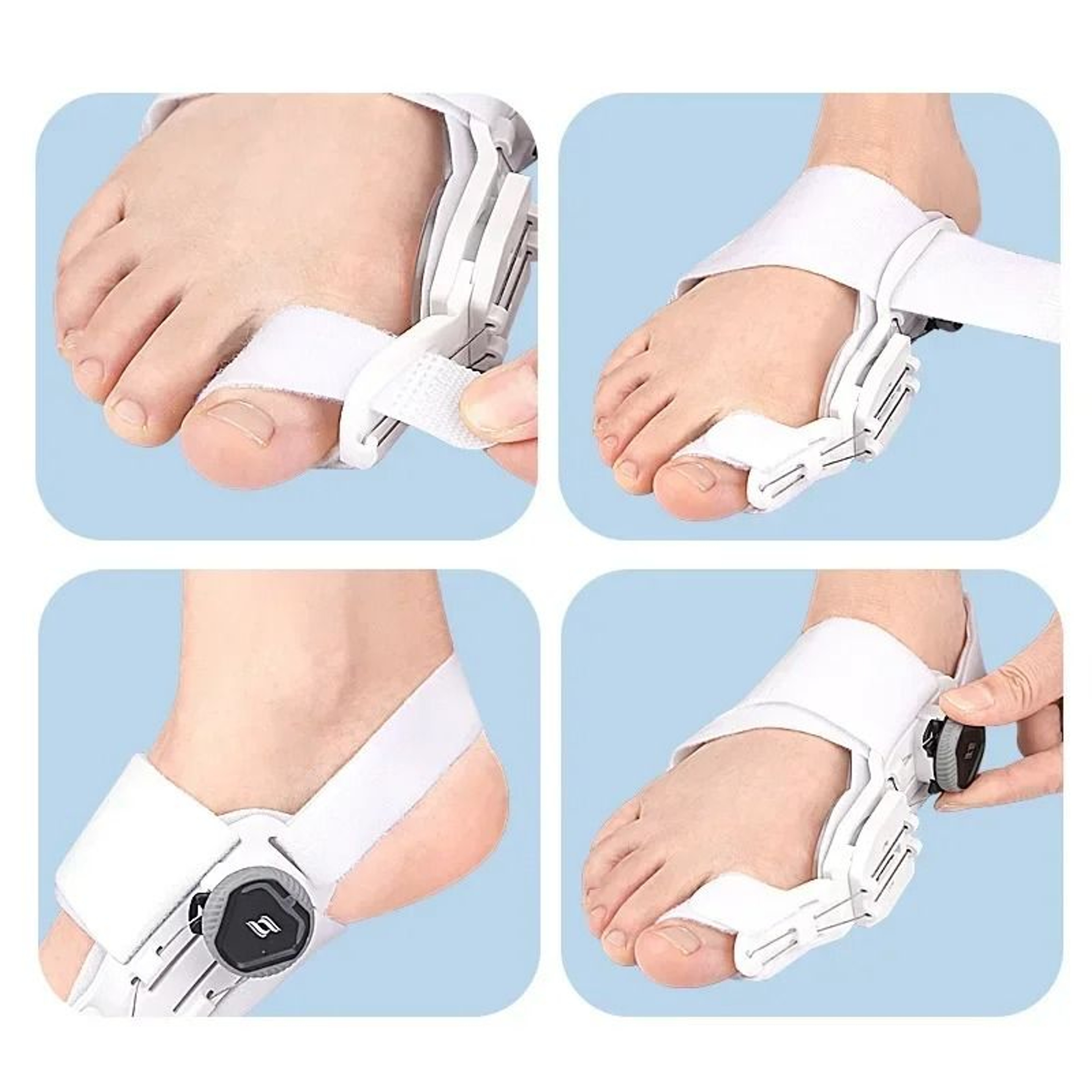 Bunion Corrector Hallux Valgus Brace Adjustable Toe Separator Toe Straightener 9