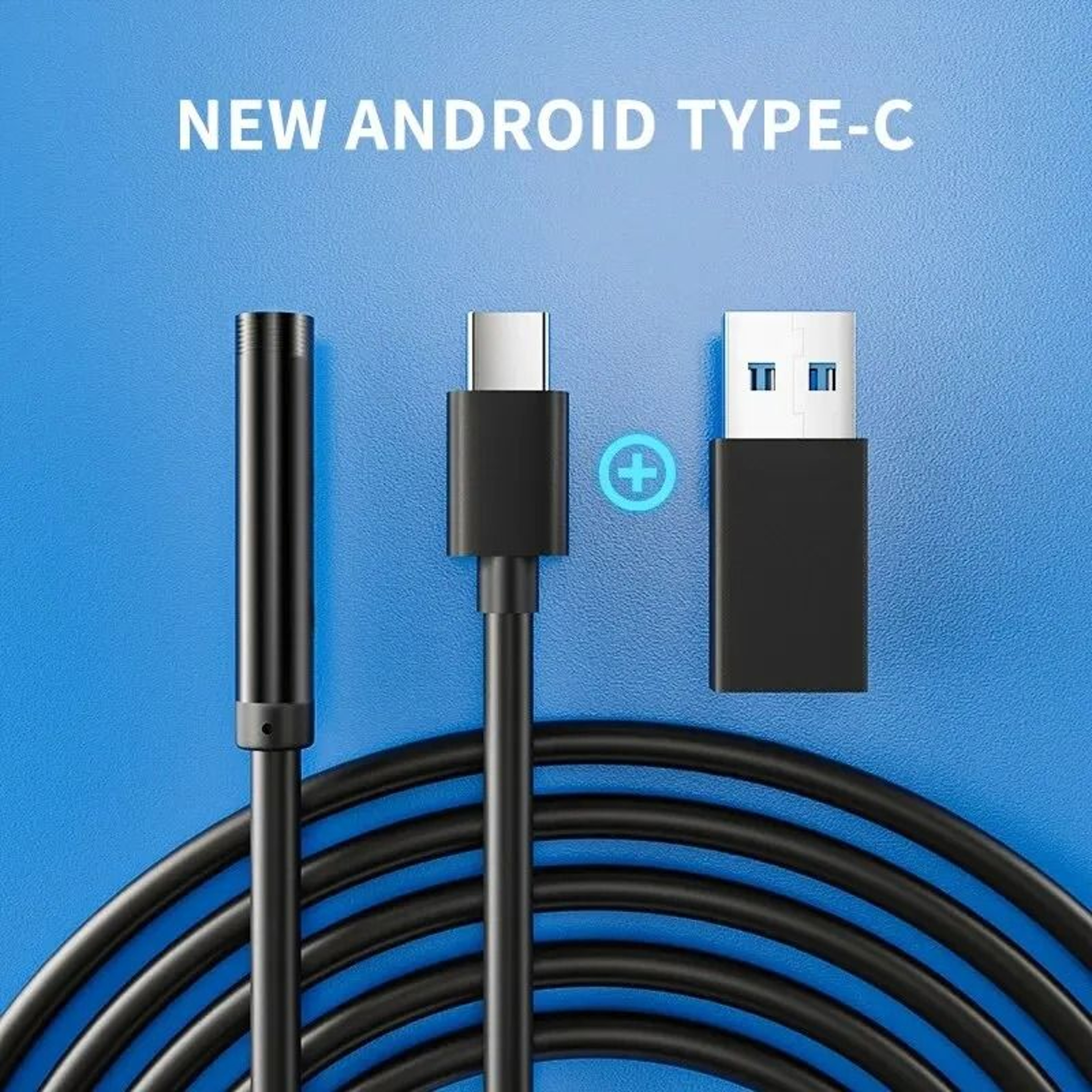 Type C Endoscope Camera Waterproof Borescope USB Inspection Camera For Phone And PC 2