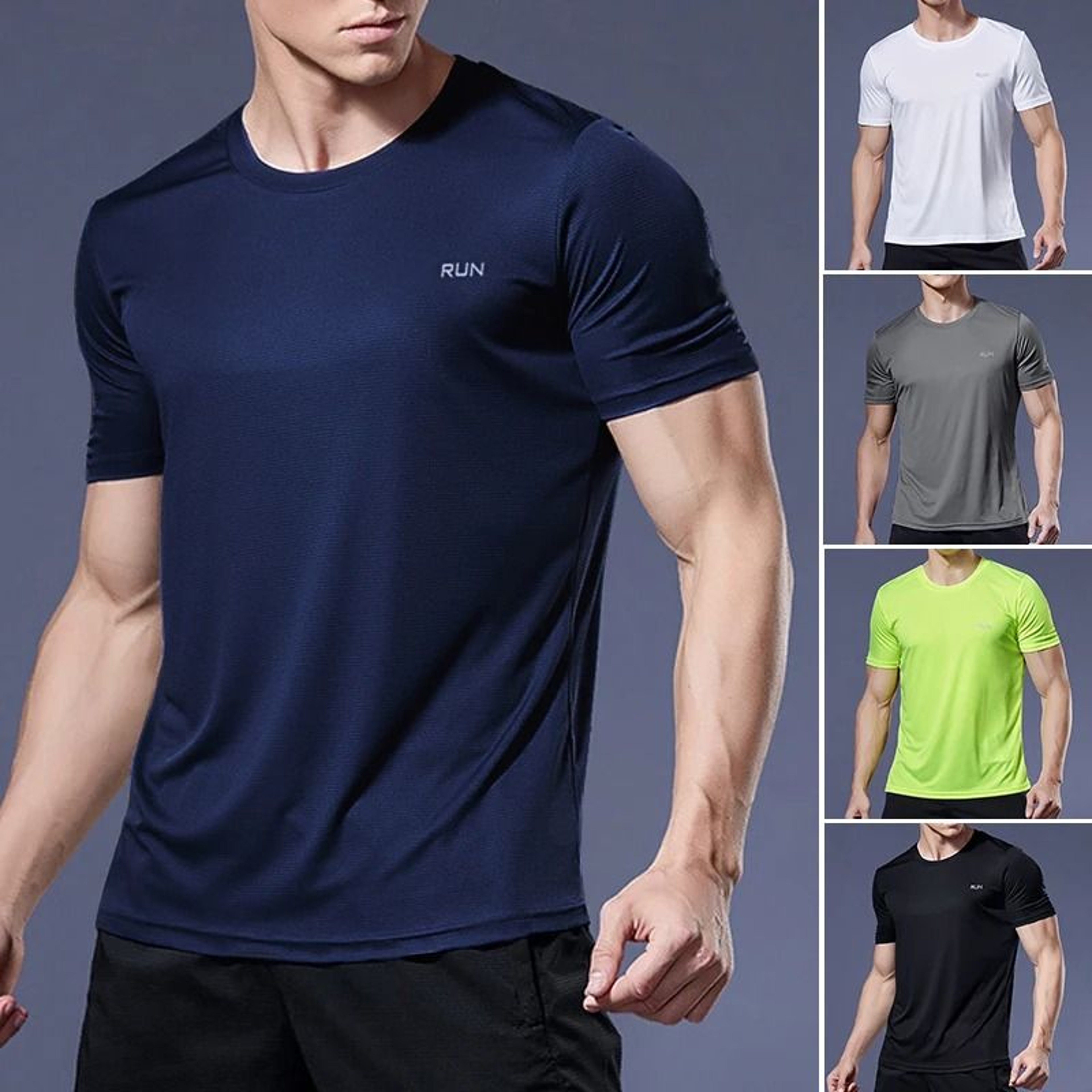 Mens Compression Shirt Quick Dry Running Top Gym Workout Soccer Training Jersey 0