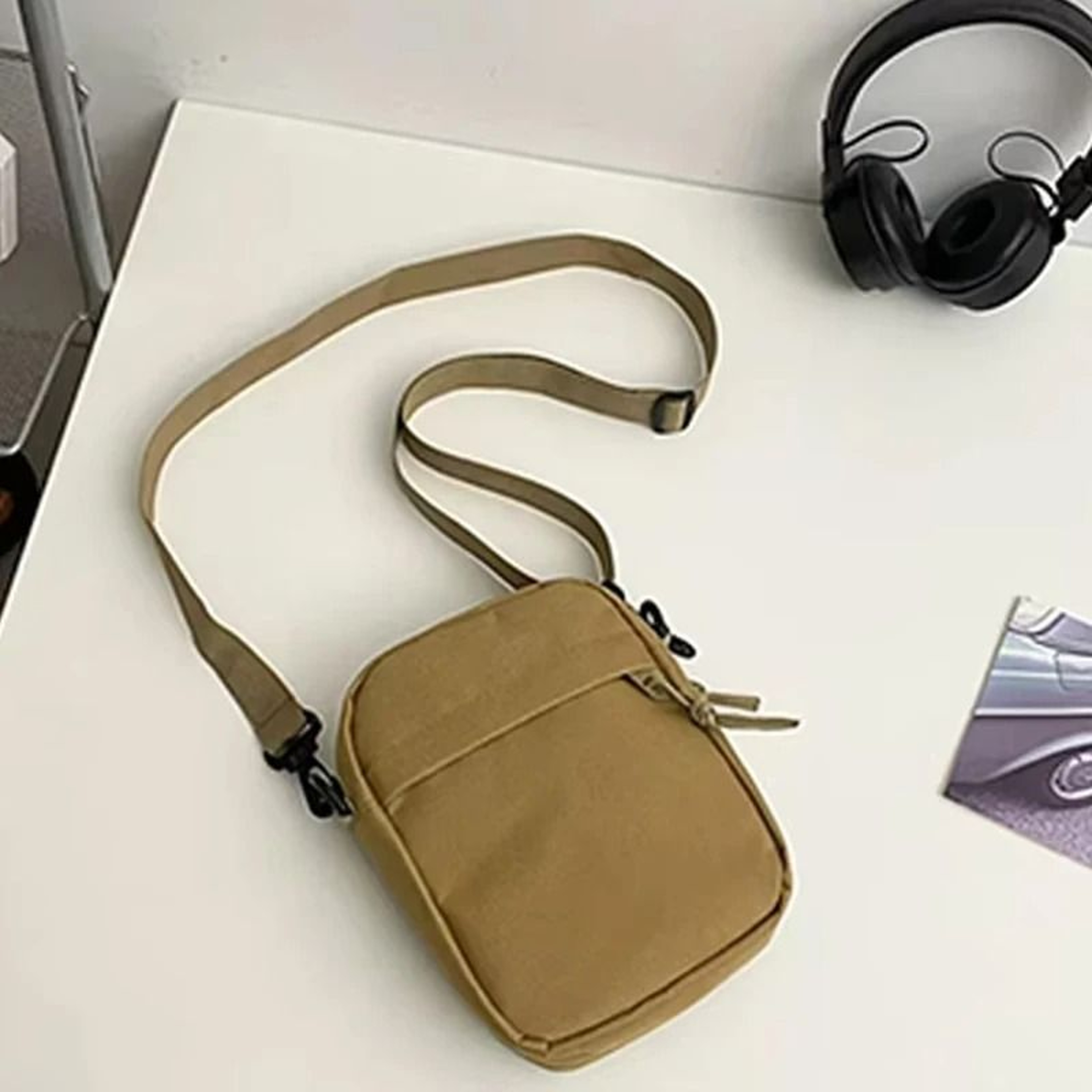 Nylon Crossbody Bag Mens Shoulder Bag Lightweight School Messenger Everyday Sling 6