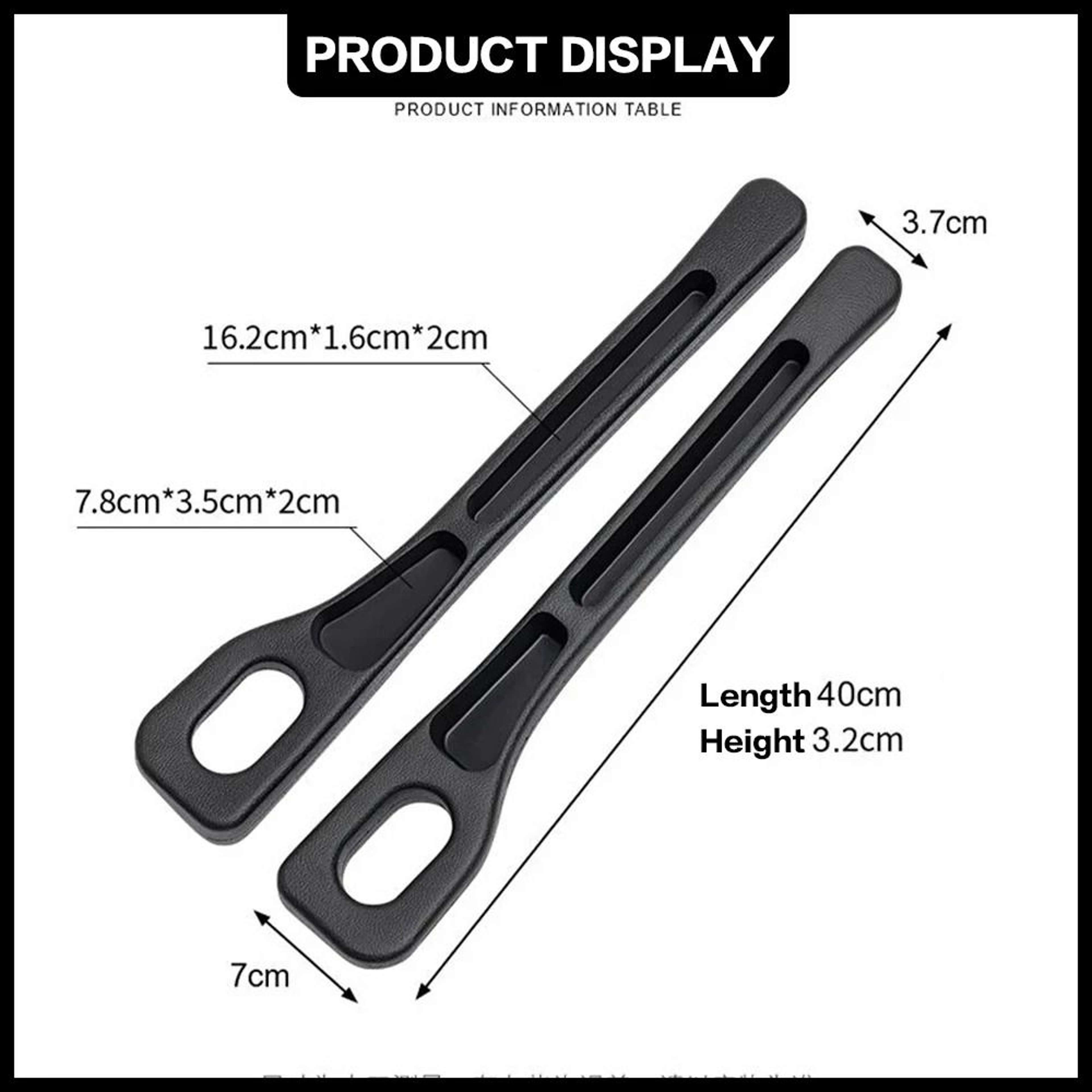 HOMEFISH 2pcs Car Seat Gap Filler Seat Gap Stopper Interior Trim Accessories For Most Vehicles 3