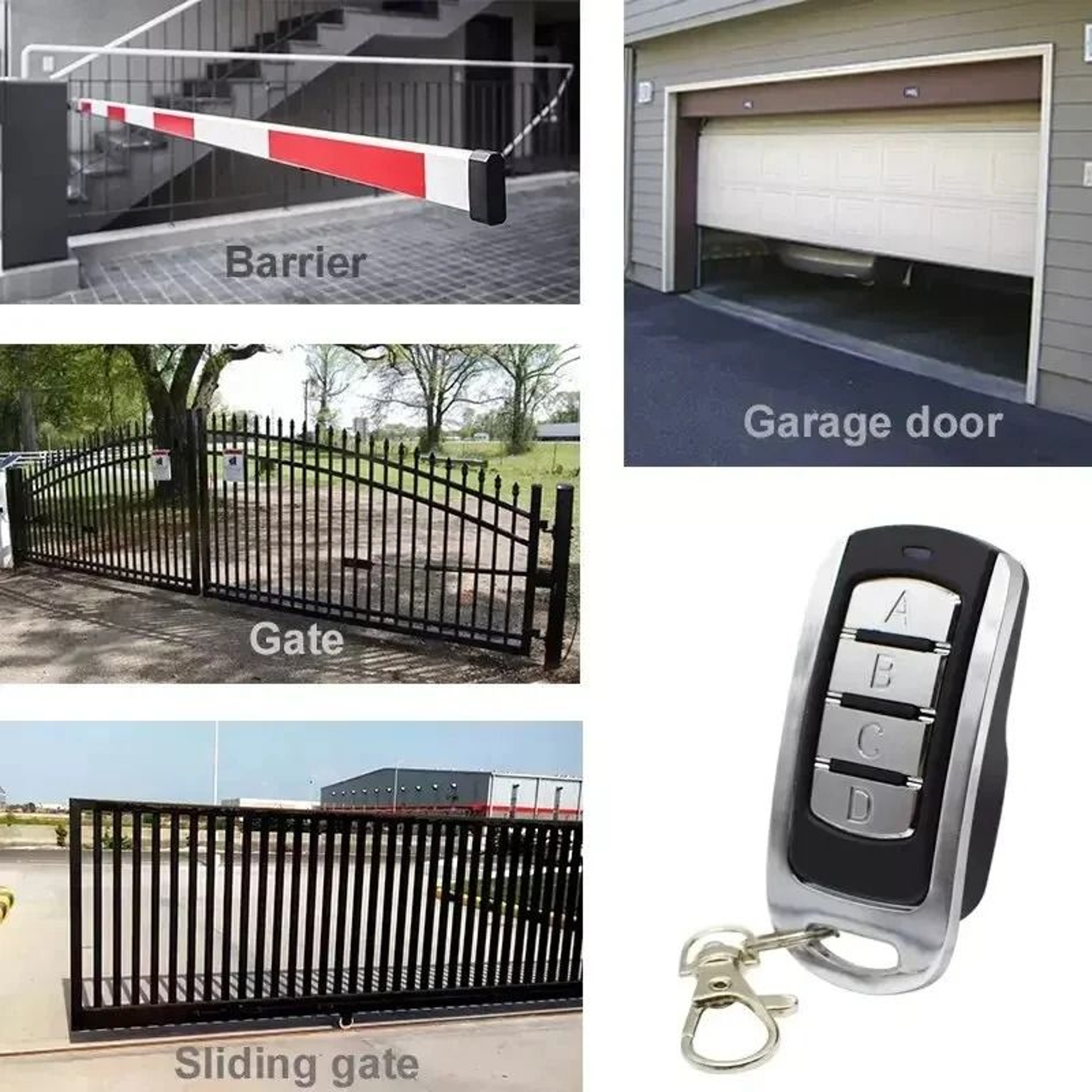 3 Pcs 433mhz Garage Remote Wireless Gate Control Key Fob Transmitter For Shutter And Garage Doors 1