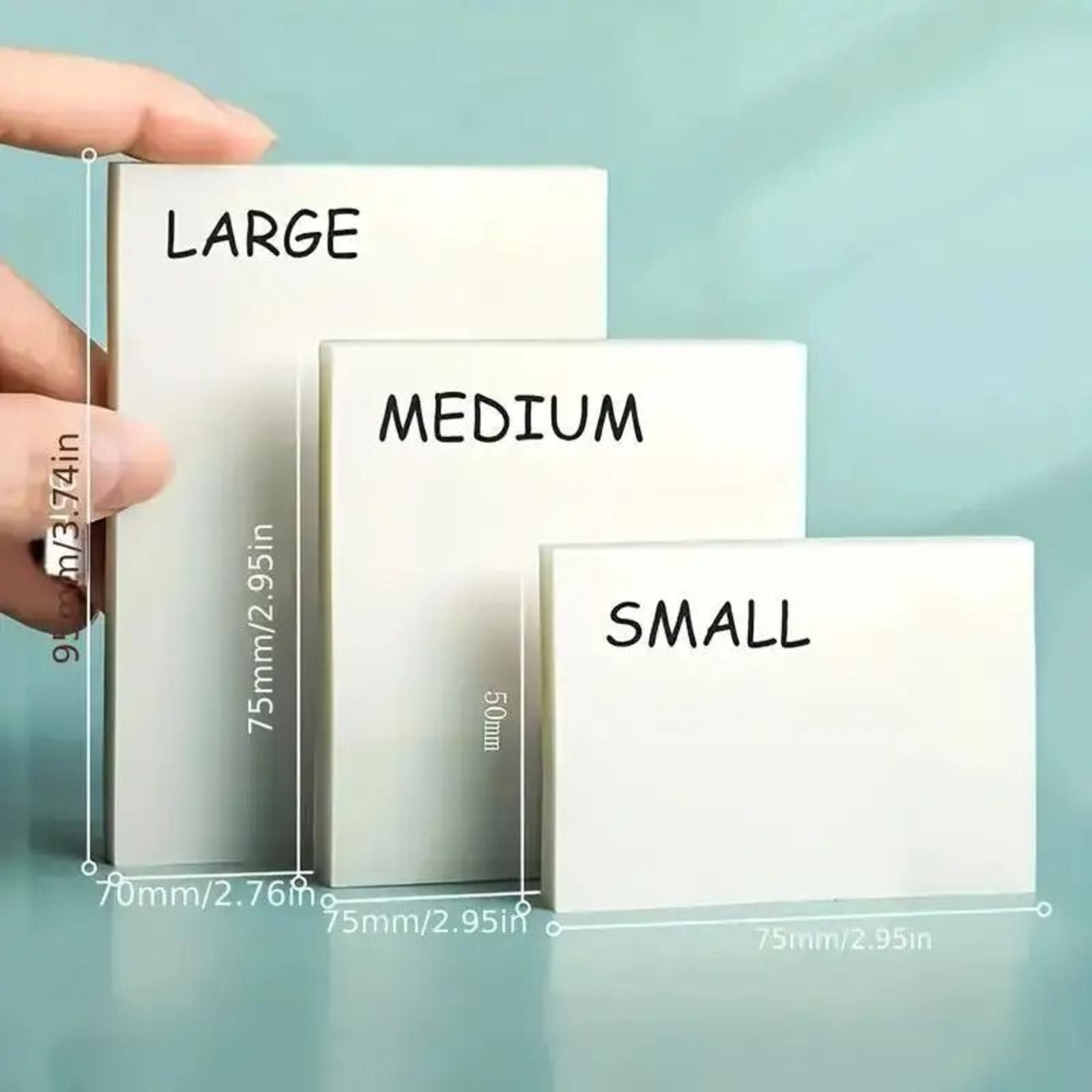 Transparent Sticky Notes See Through Waterproof Self Adhesive Memo Pads For Book Annotation 4