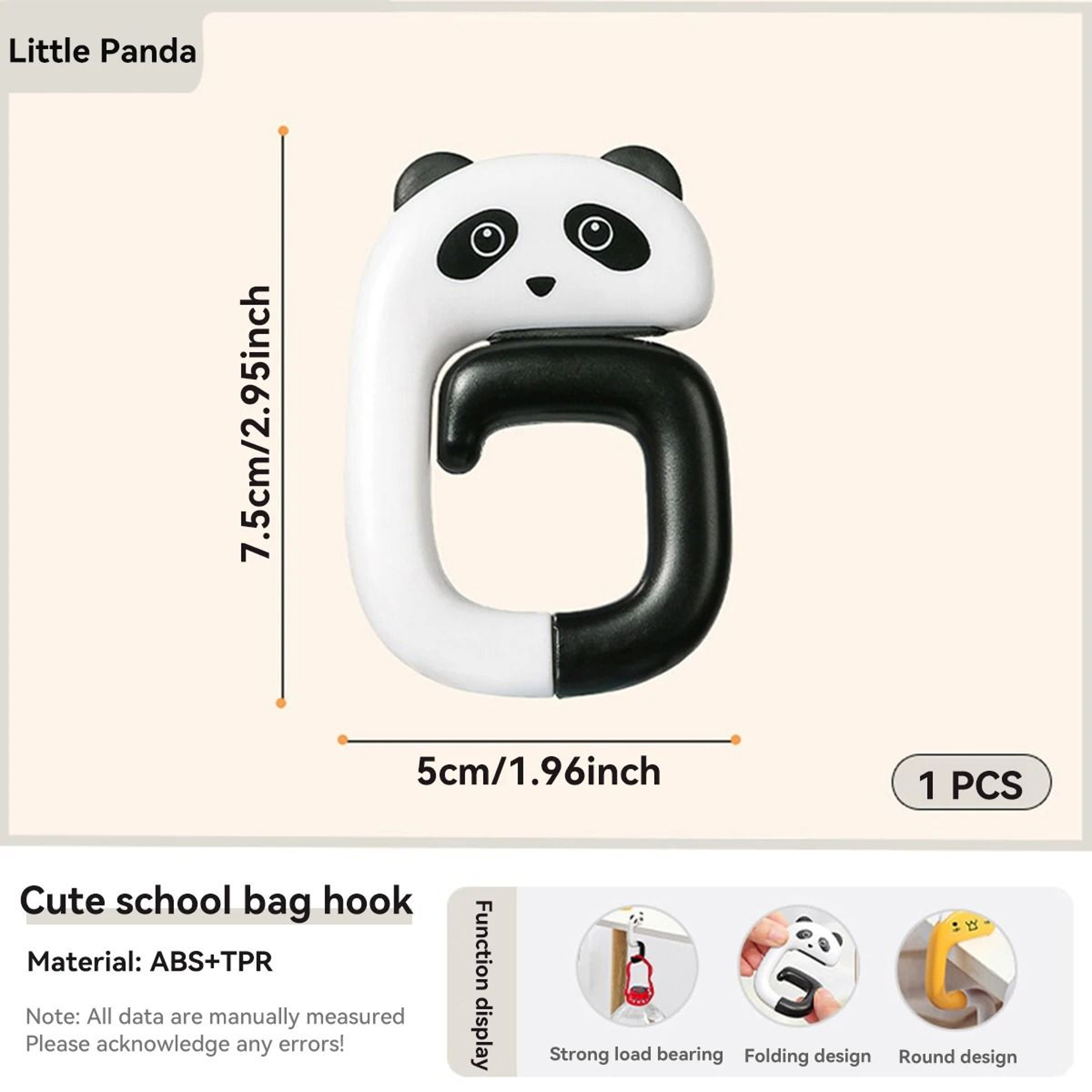 Kawaii Portable Bag Hook Animal Table Handbag Hanger Desk Purse Holder Travel Organizer 4