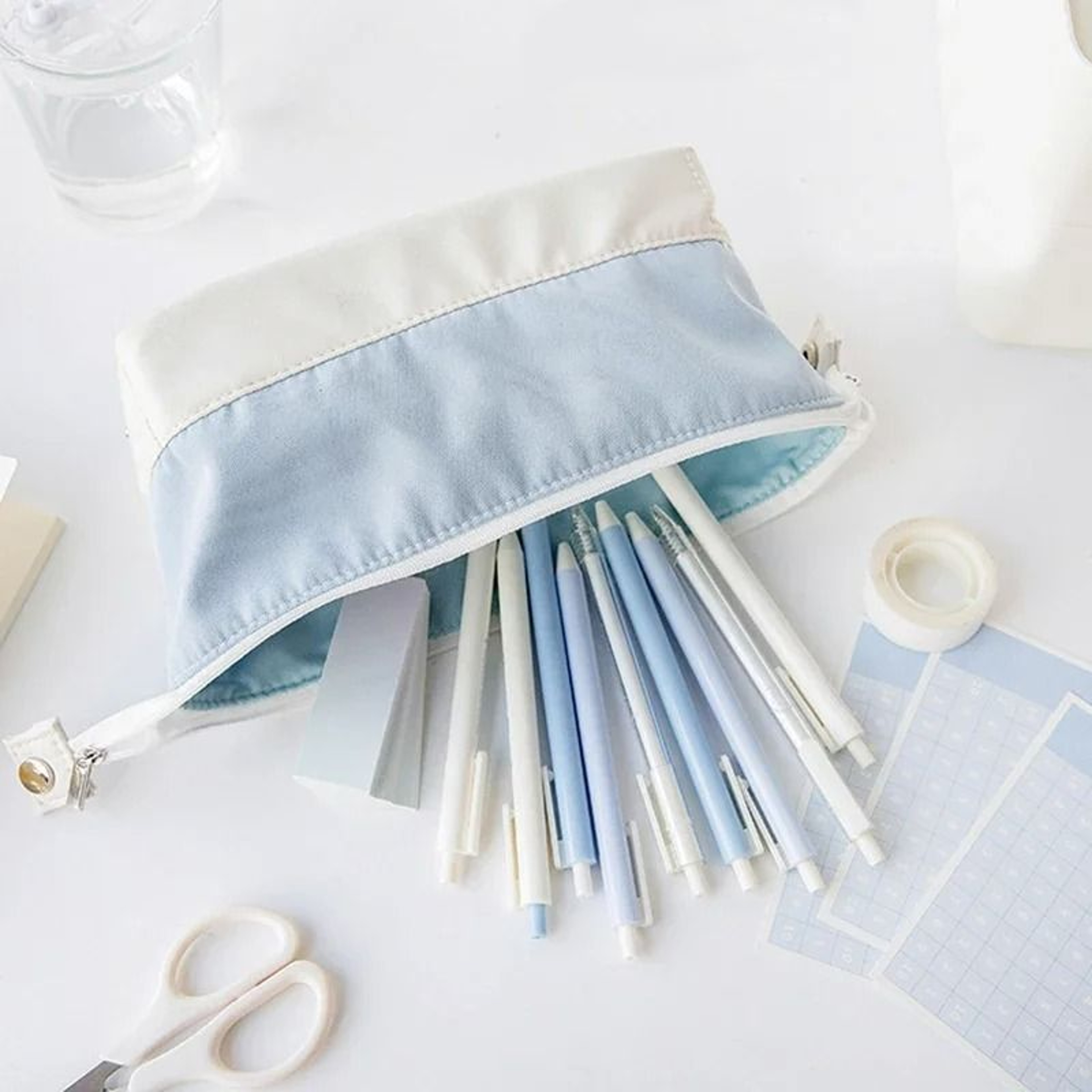 Kawaii Pencil Case Soft Large Capacity Korean Stationery Pouch Cute School Supplies Bag For Girls 6