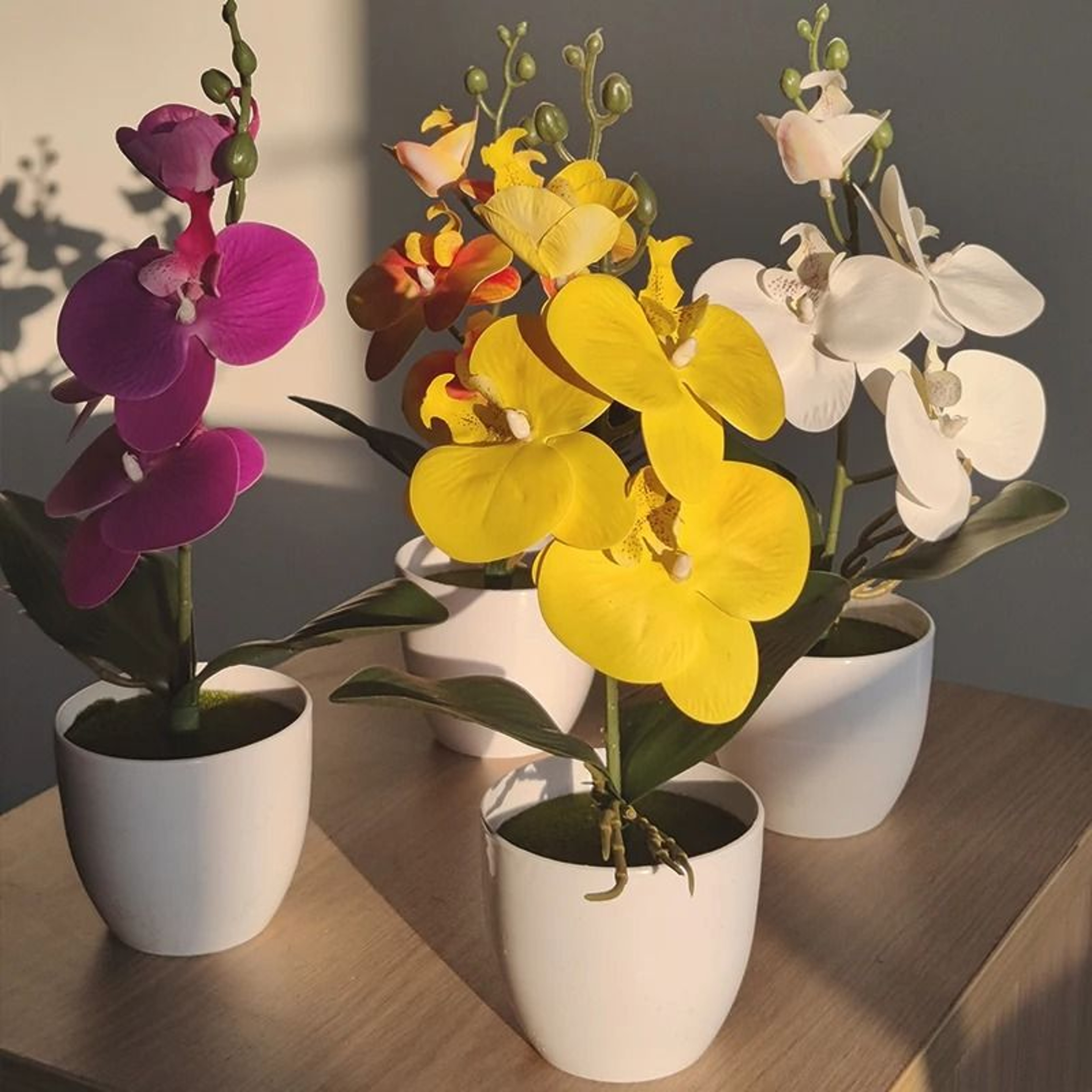 Artificial Butterfly Orchid Bonsai Potted Plant Desk And Home Decor 8