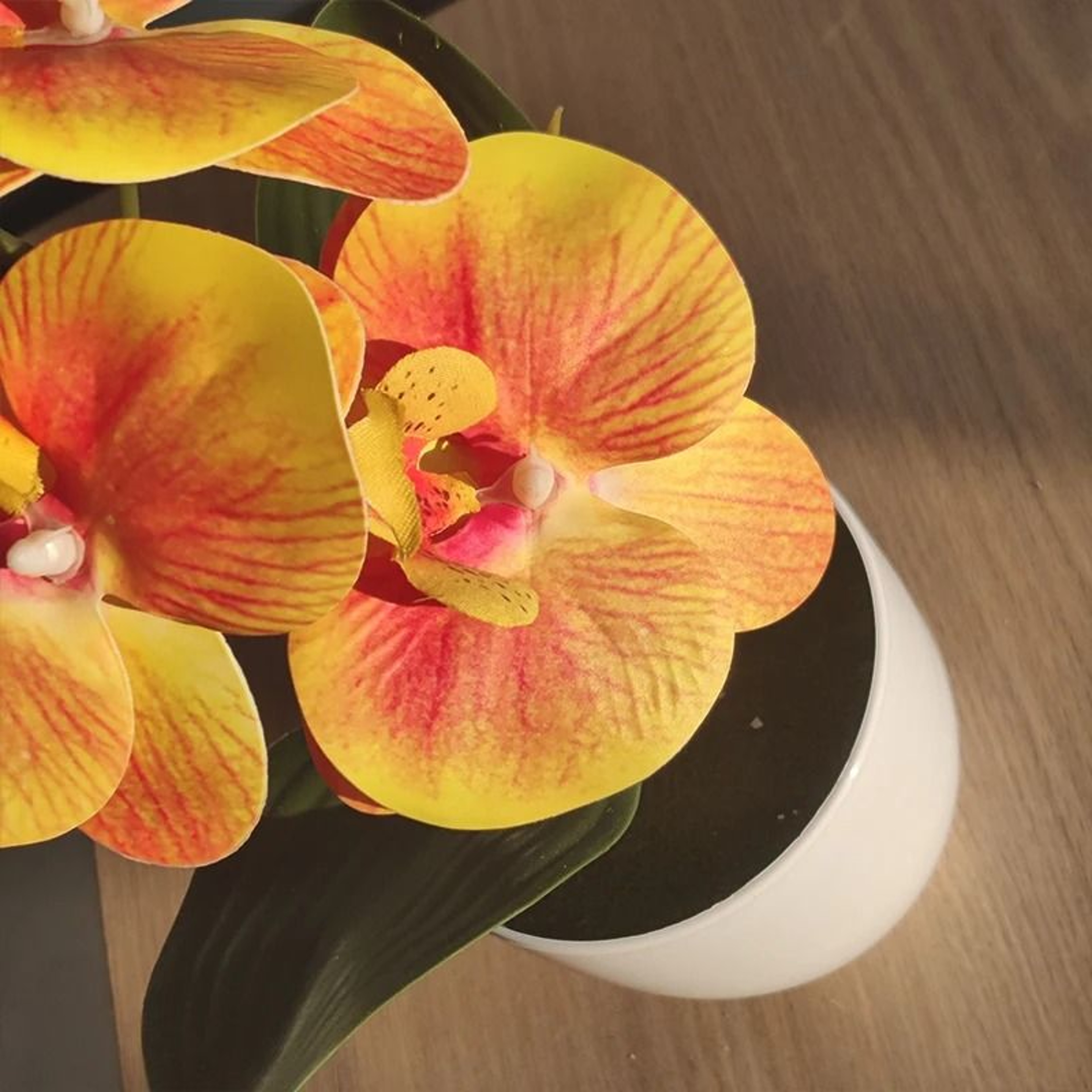 Artificial Butterfly Orchid Bonsai Potted Plant Desk And Home Decor 9