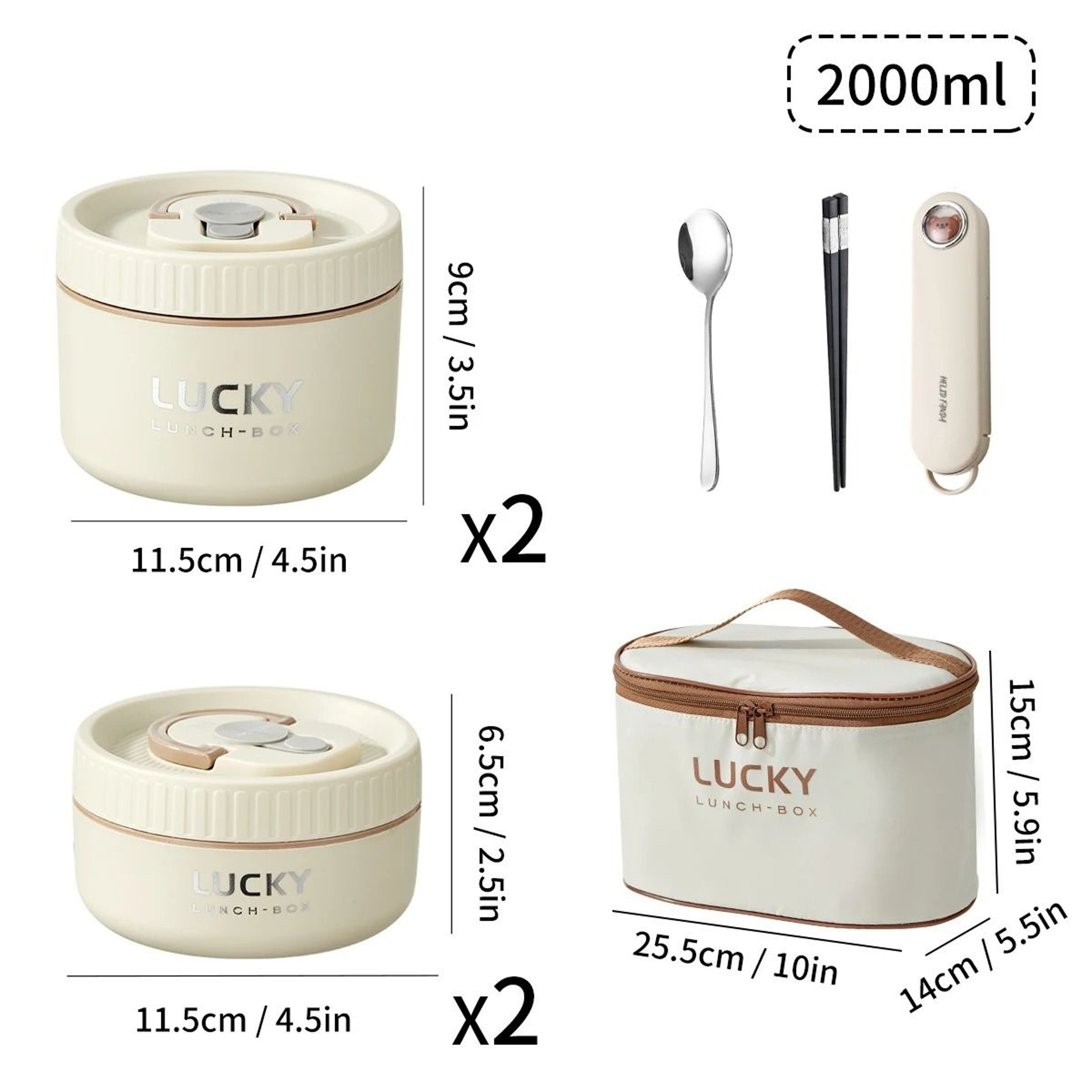 Insulated Stainless Steel Bento Box Leak Proof Portable Lunch Box With Cutlery 12