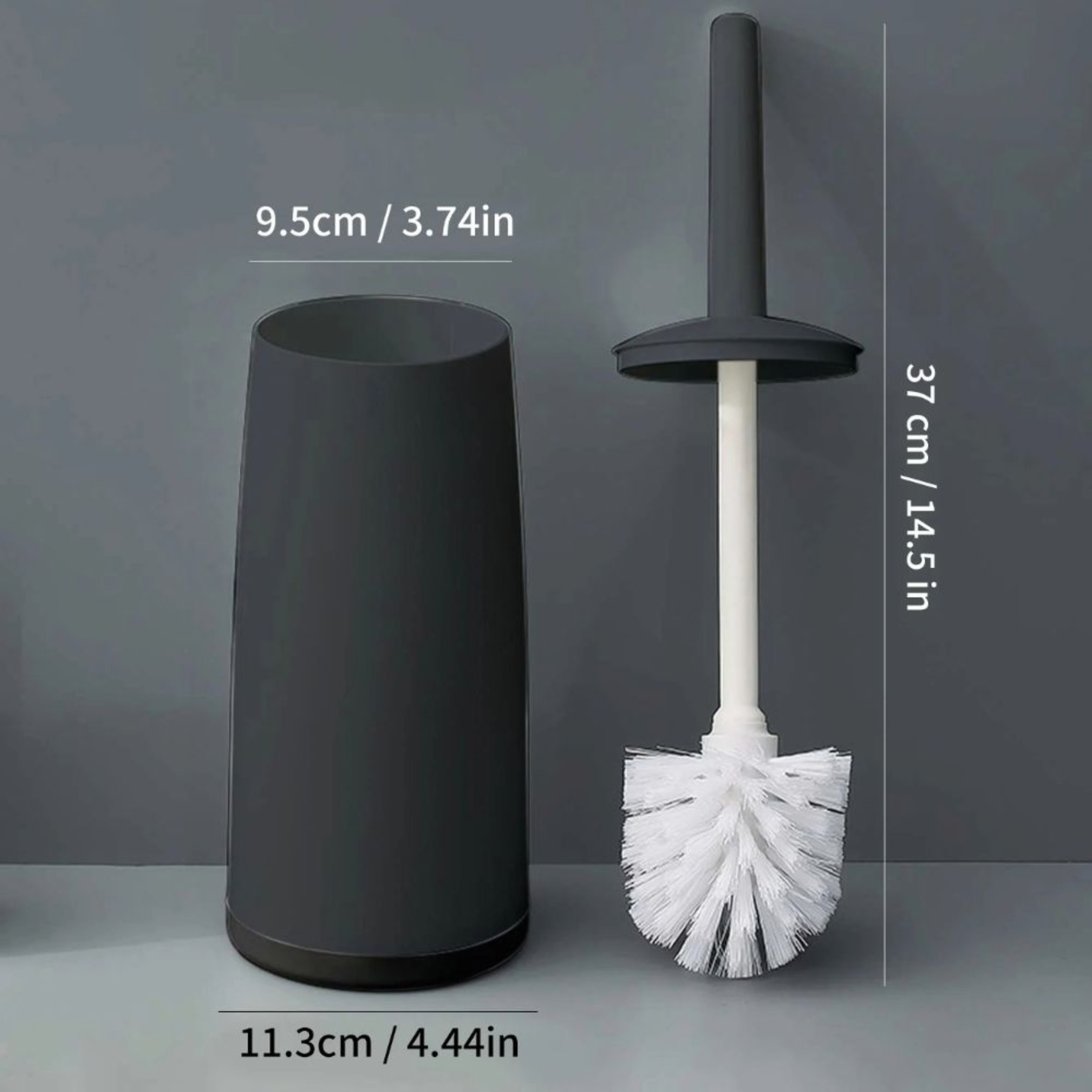 Long Handle Toilet Brush With Holder Anti Splash Bathroom Cleaner 1