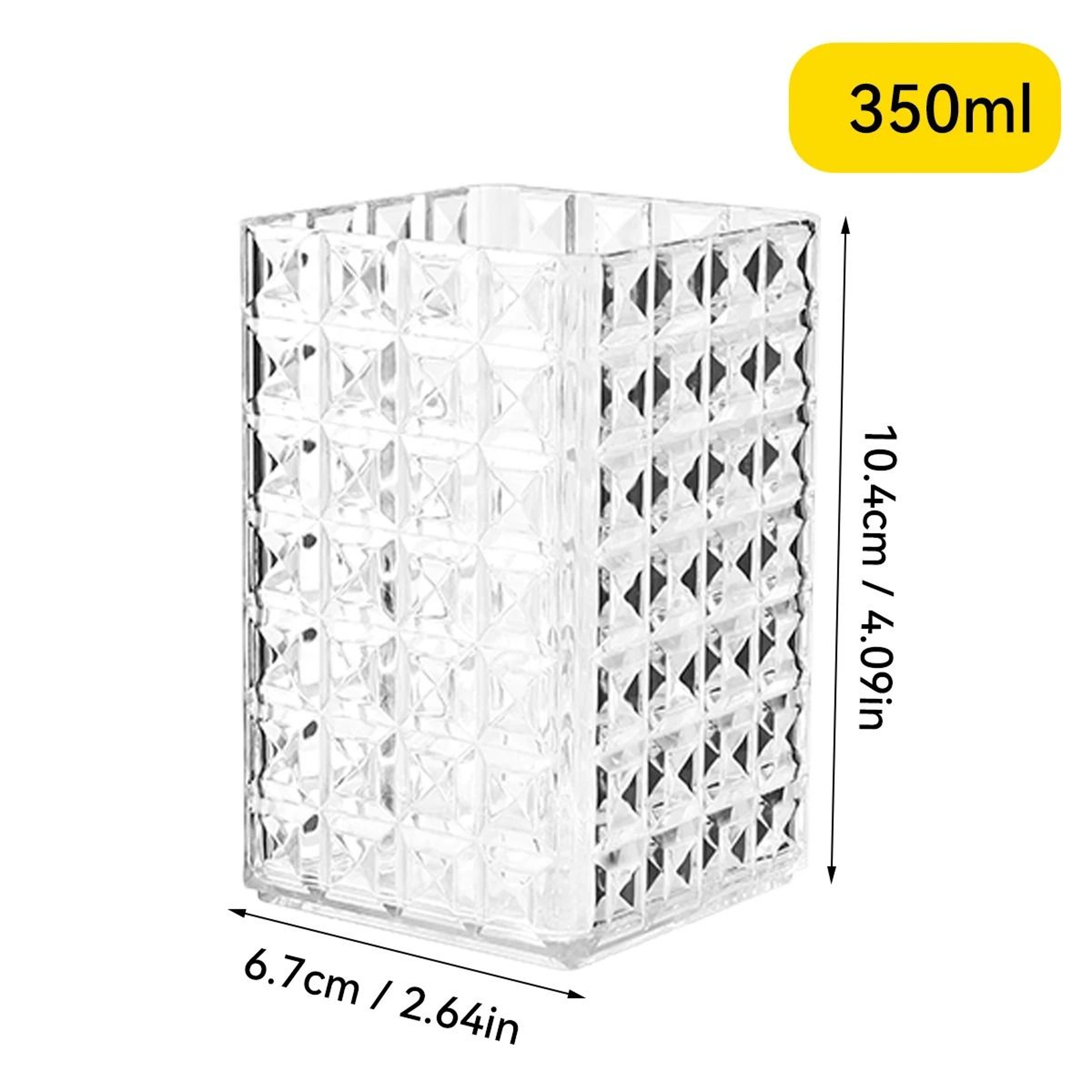 Clear Makeup Brush Holder Organizer Countertop Cosmetic Display Rack 6