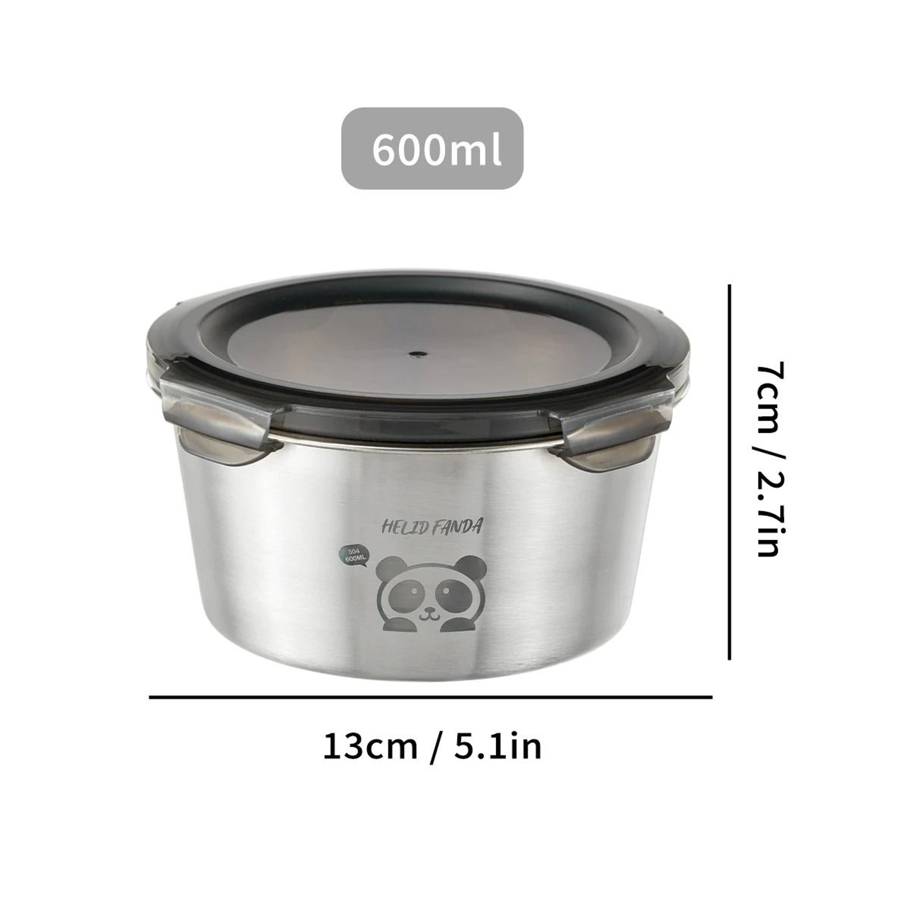 Stainless Steel Sealed Food Container Stackable Fresh Keeping Storage Box 2