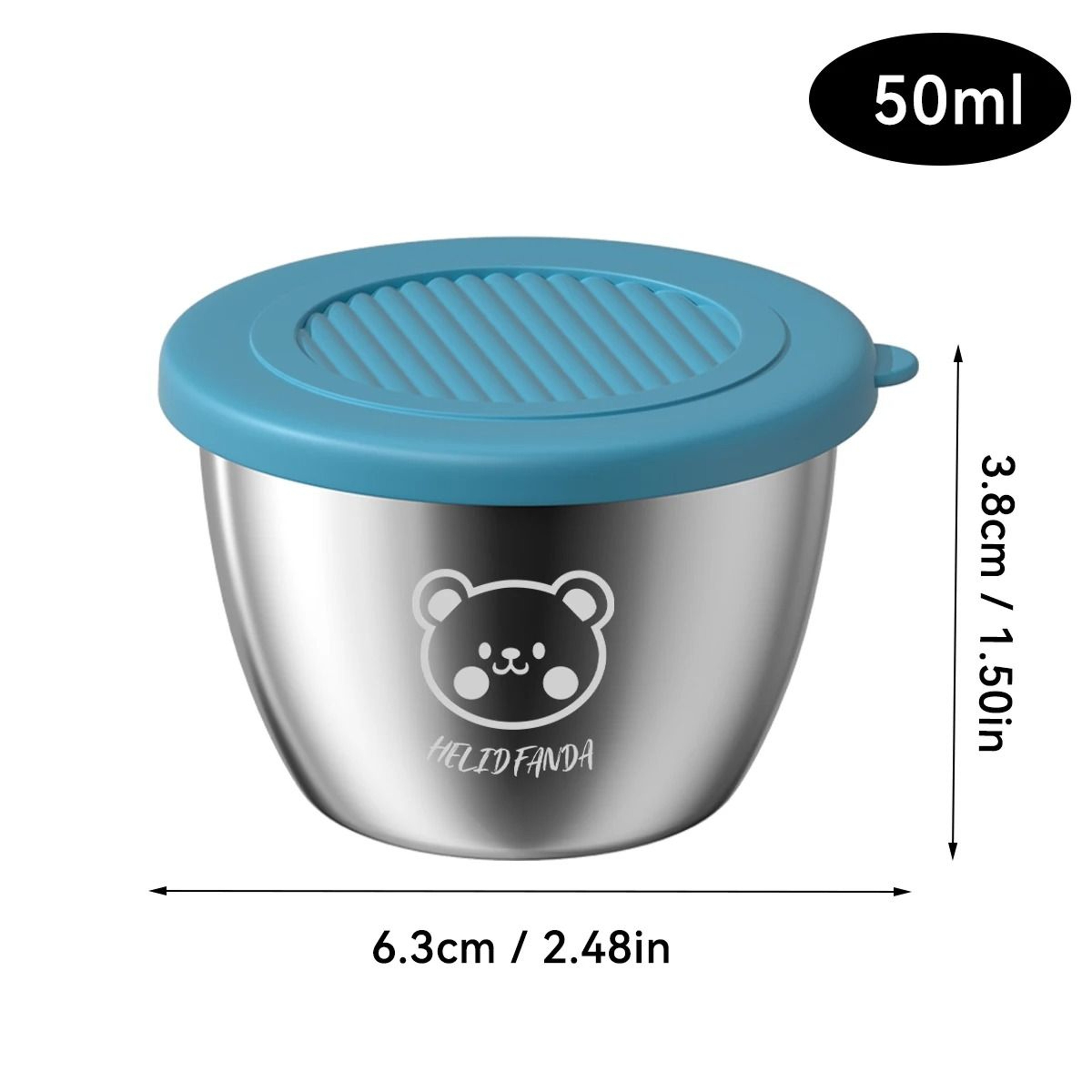 Stainless Steel Sauce Container With Lid Leak Proof Mini Dipping Dish 5