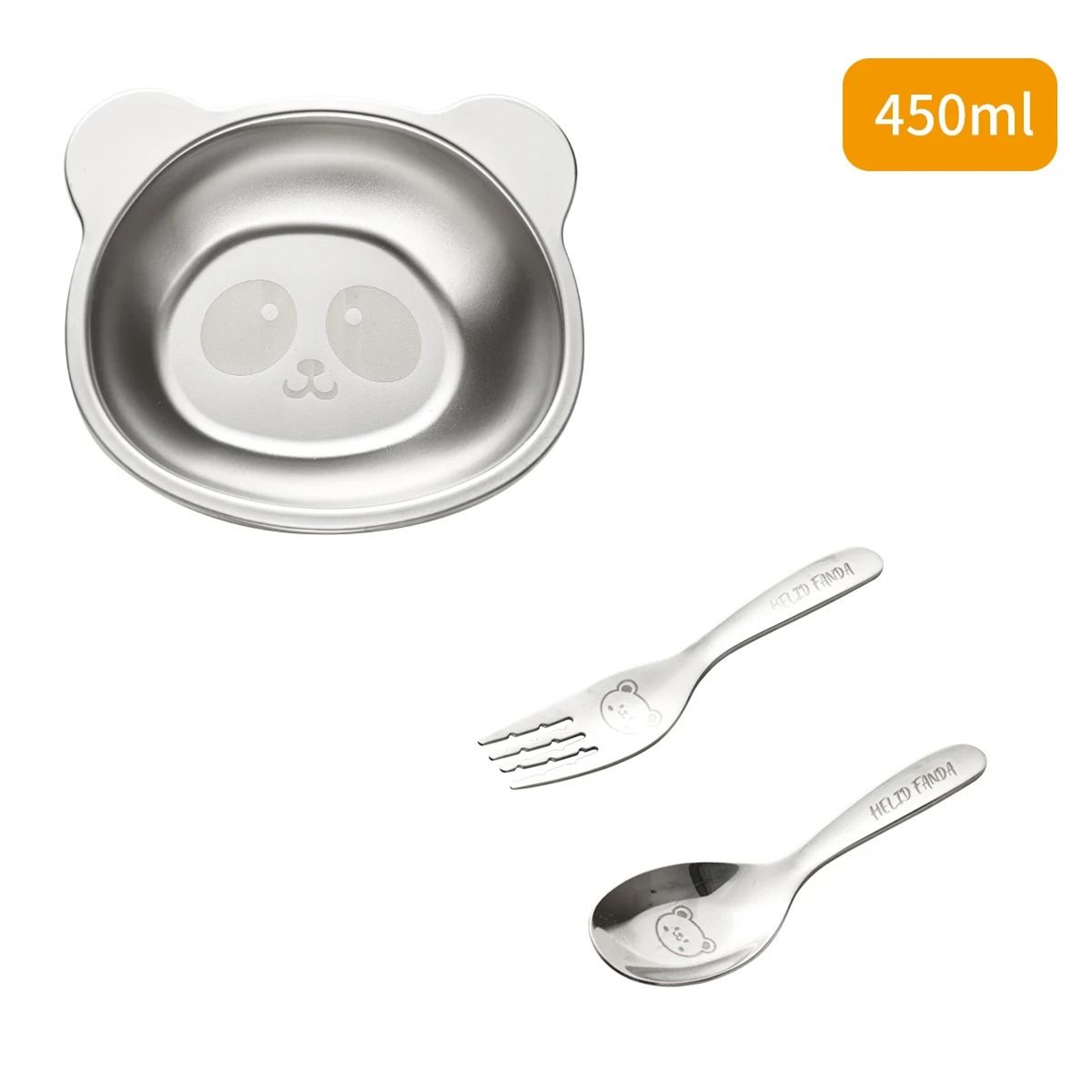 Stainless Steel Kids Bowl Cartoon Fruit Salad Dinner Bowl For Children 4