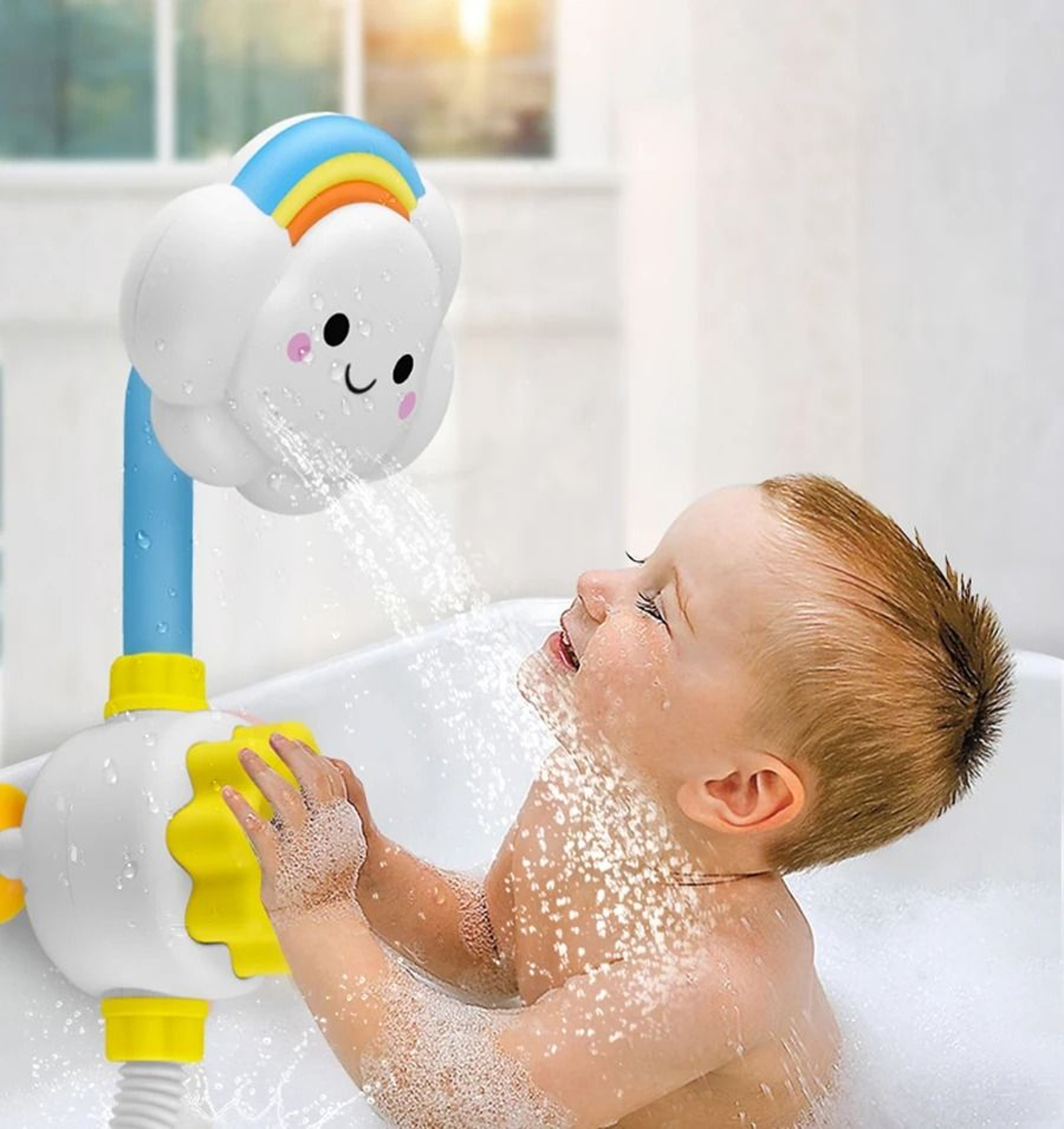Cloud Faucet Baby Bath Toy Water Spray Sprinkler Shower Toy For Kids 2