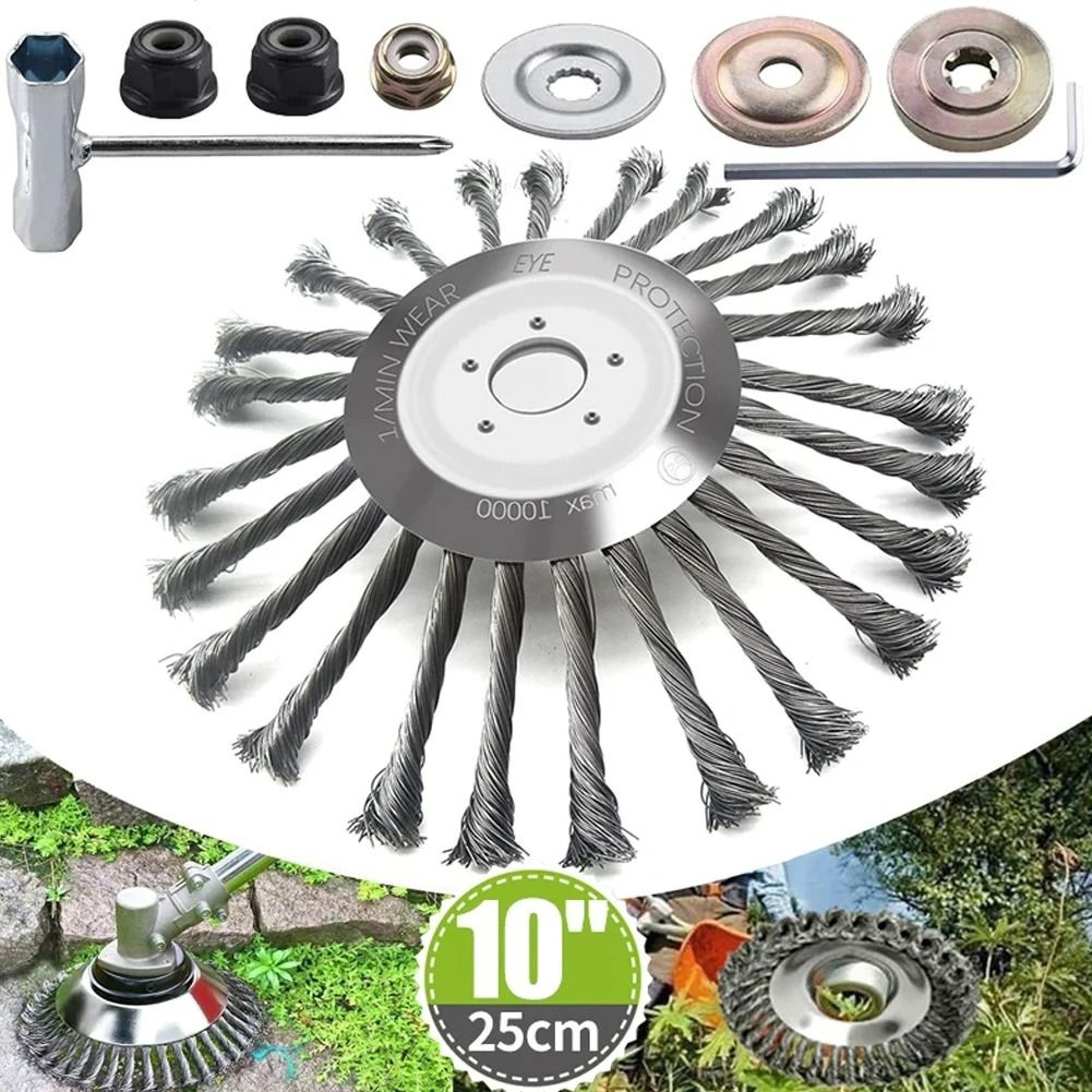 Stainless Steel Grass Trimmer Saw Blade Lawn Mower Cutting Disc 0