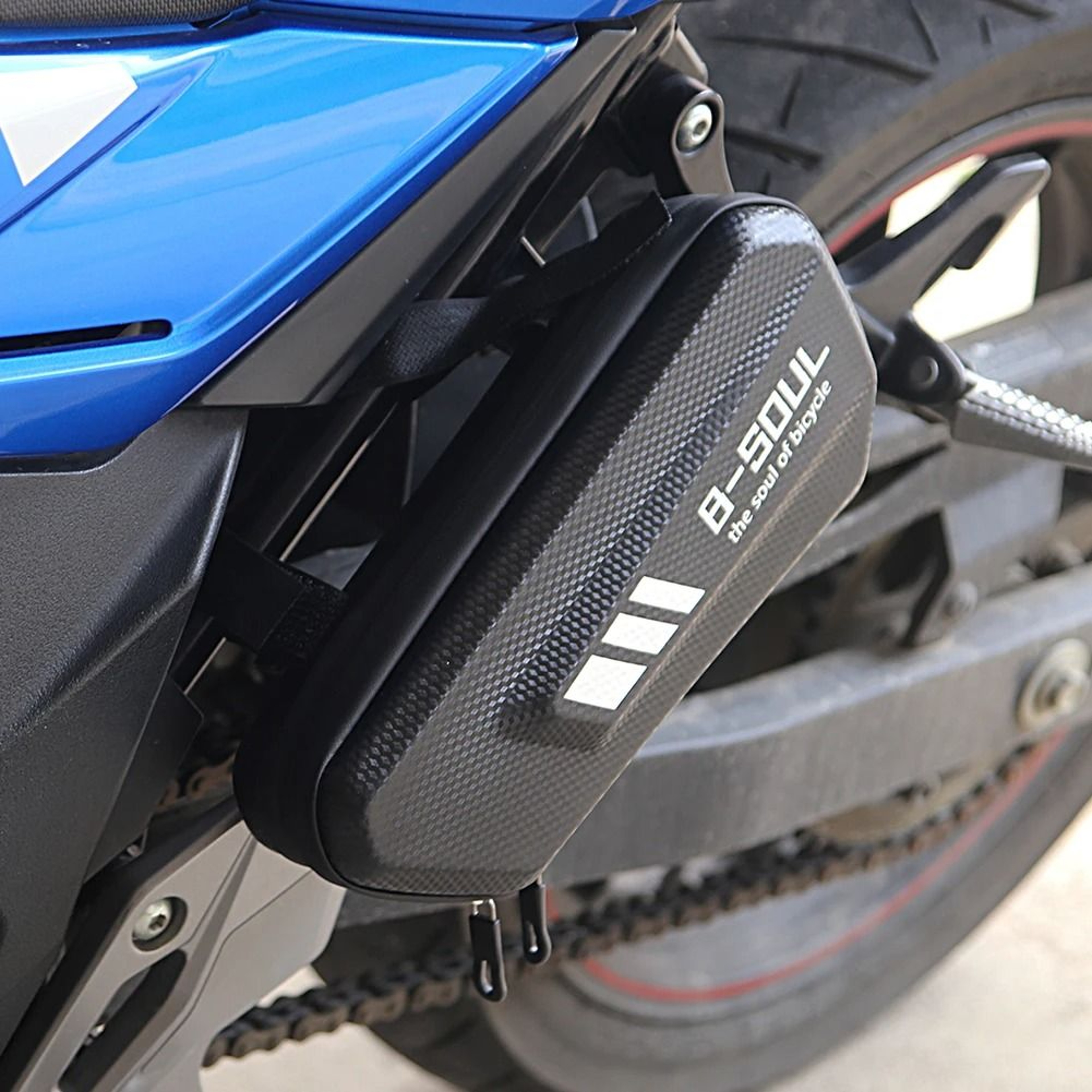 B SOUL Waterproof Motorcycle Side Bag EVA Hard Shell Hanging Bag 8