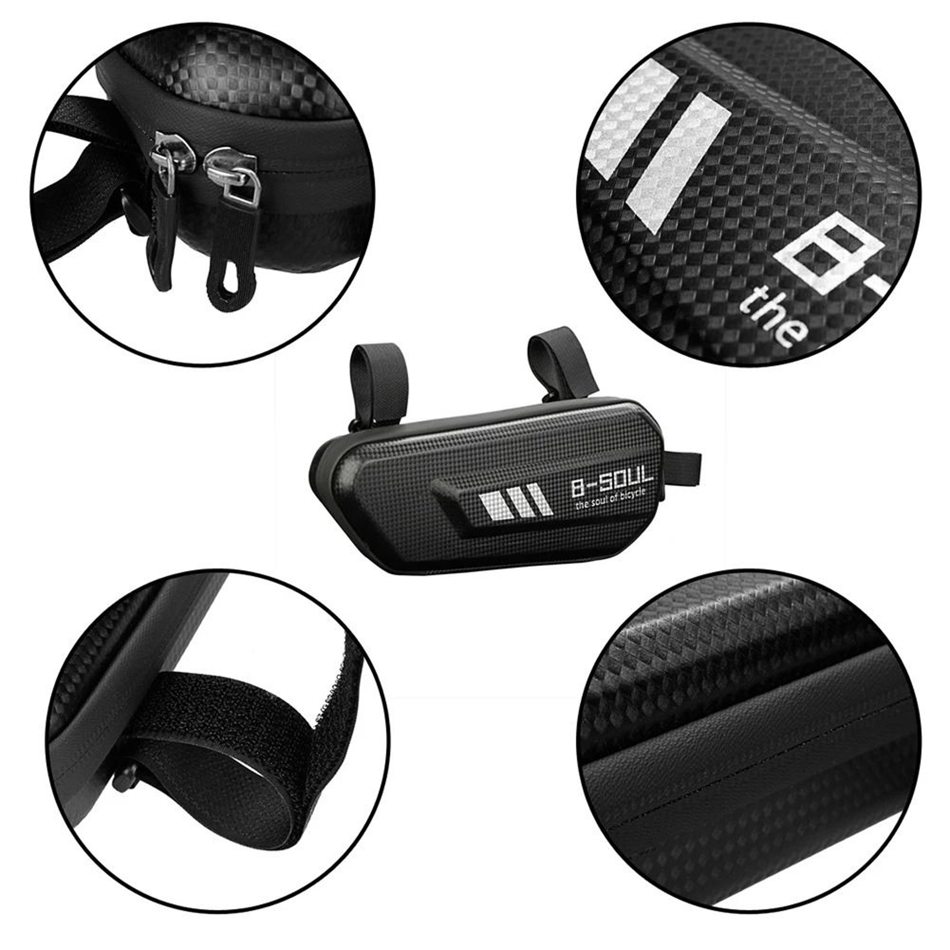 B SOUL Waterproof Motorcycle Side Bag EVA Hard Shell Hanging Bag 0
