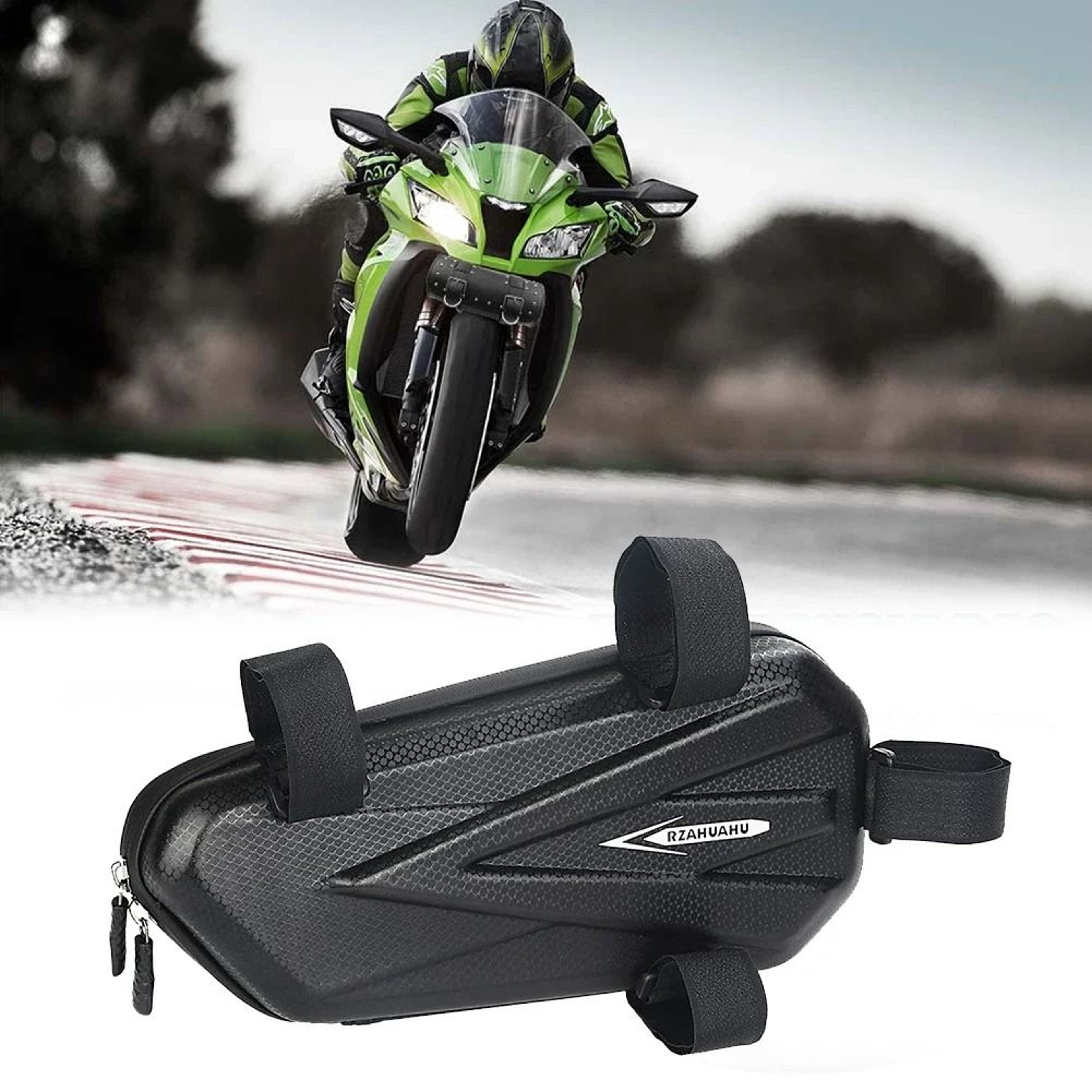 Universal Waterproof Motorcycle Side Bags EVA Hard Shell Hanging Bike Bag 6