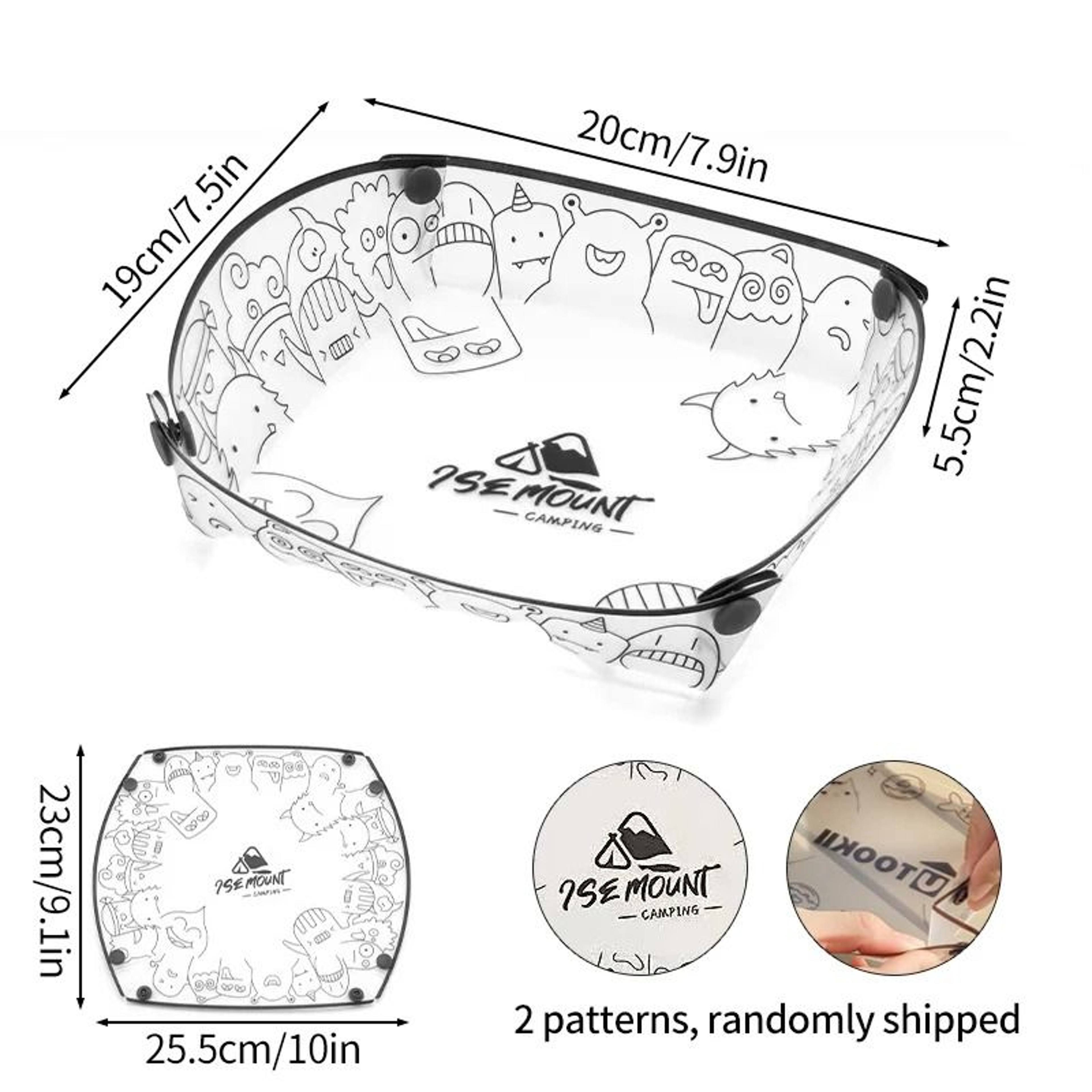 Collapsible Camping Bowl Set Foldable Outdoor Tableware For Travel And Picnic 3