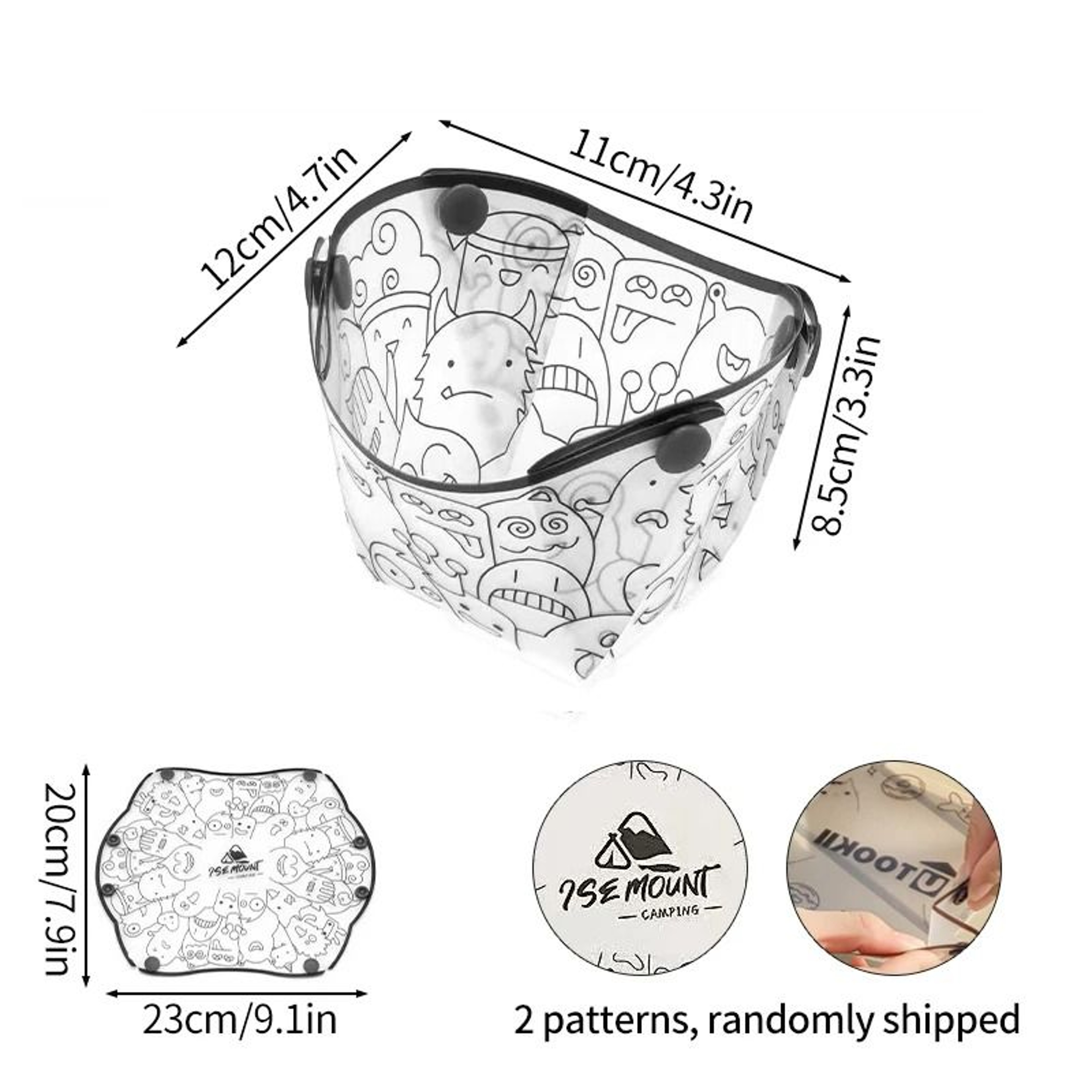 Collapsible Camping Bowl Set Foldable Outdoor Tableware For Travel And Picnic 1