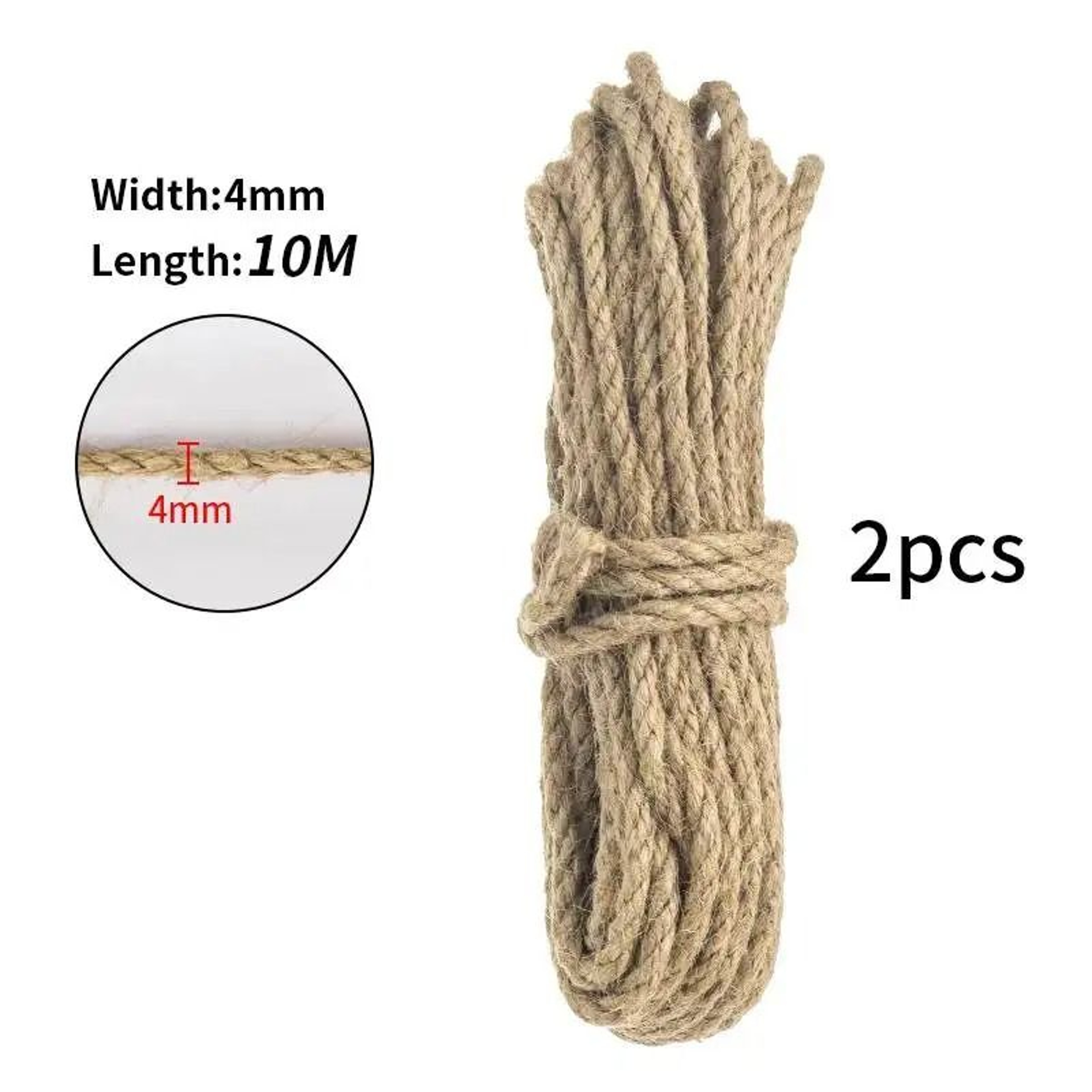 Natural Sisal Rope For Cat Scratching Post And DIY Cat Tree Repair 3