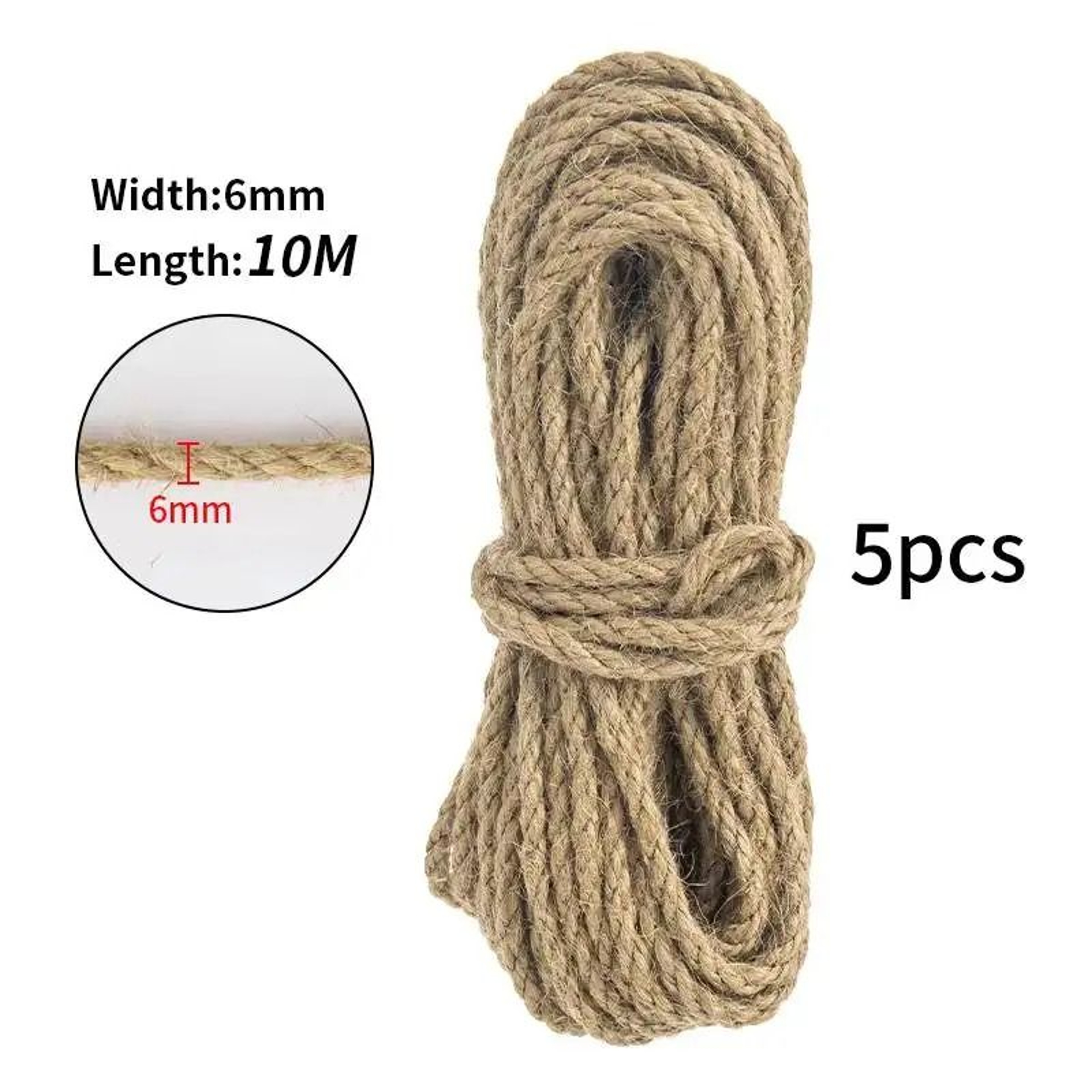 Natural Sisal Rope For Cat Scratching Post And DIY Cat Tree Repair 6